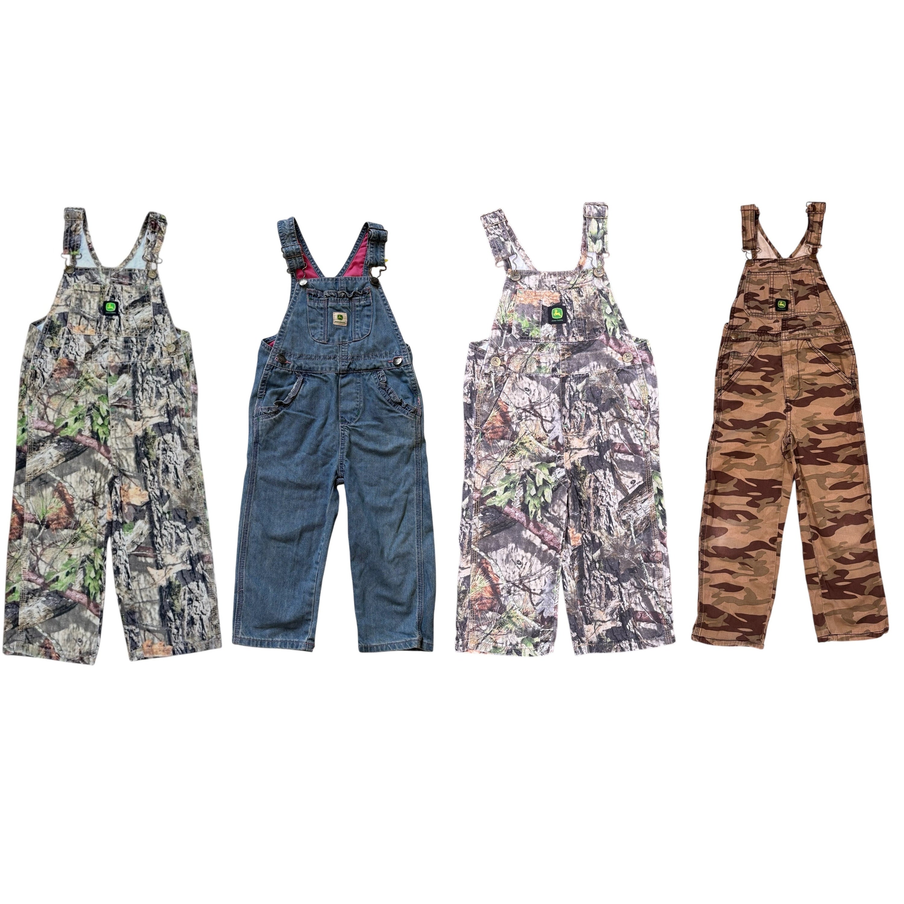 John Deere Overalls, Real Tree, Camo and Classic Denim