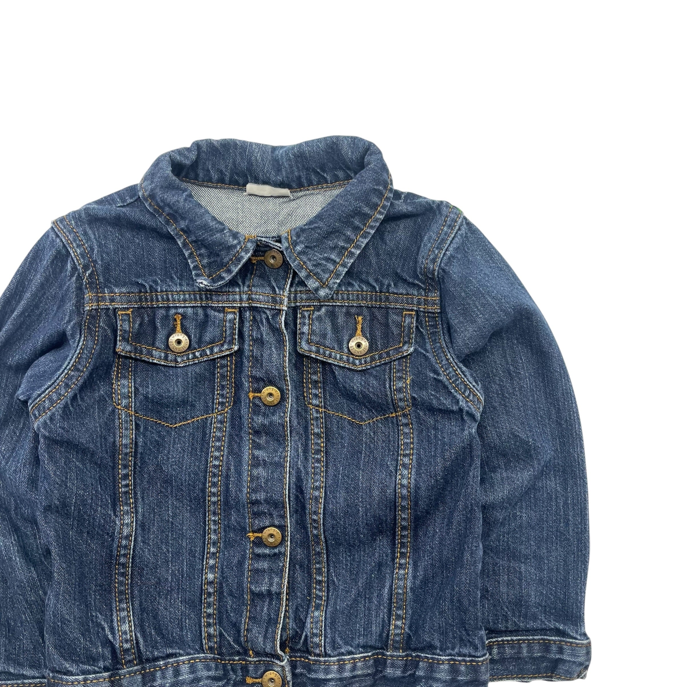 Vintage Wrangler Dark Wash Denim Jacket (2-3)