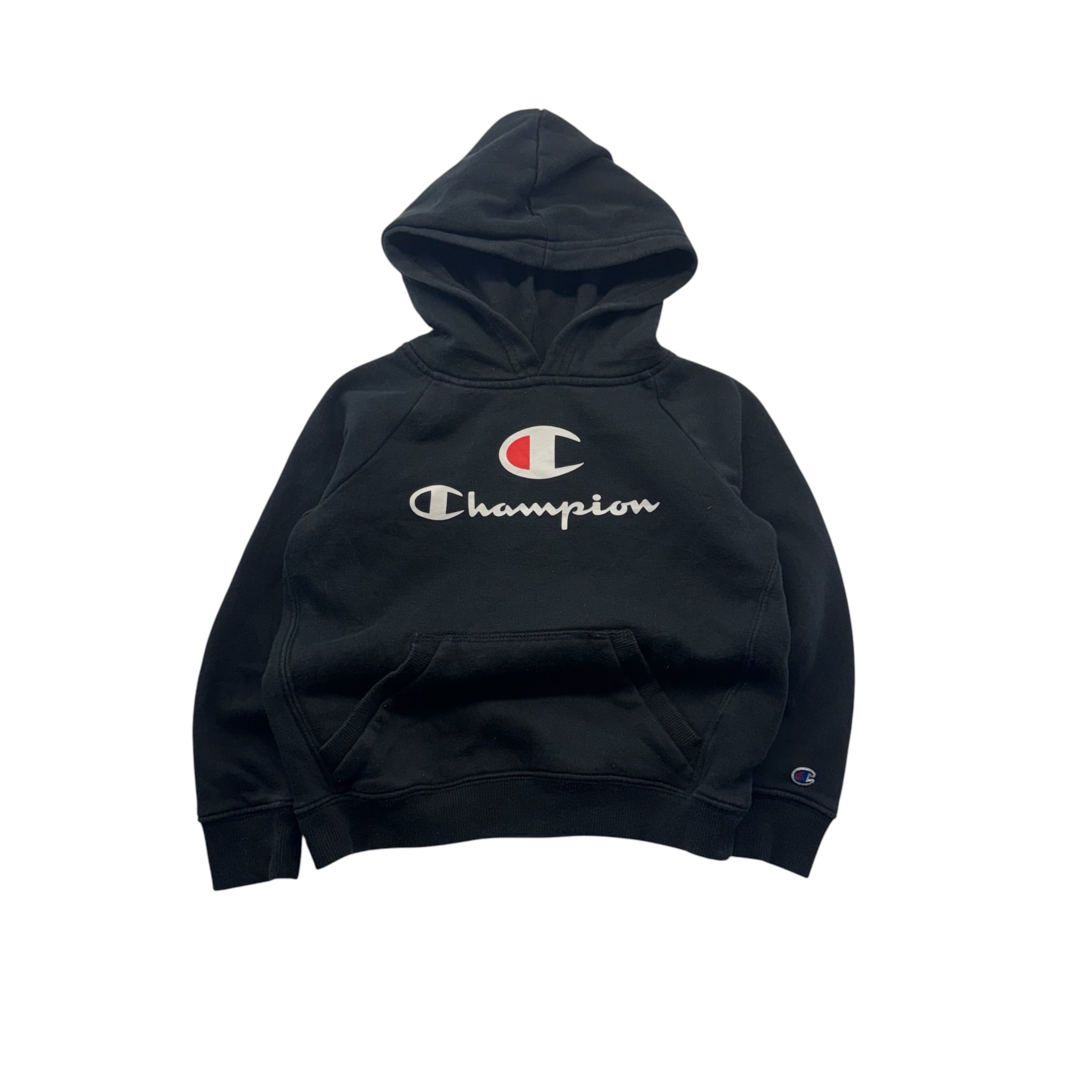 Champion Logo Black Hoodie (6)