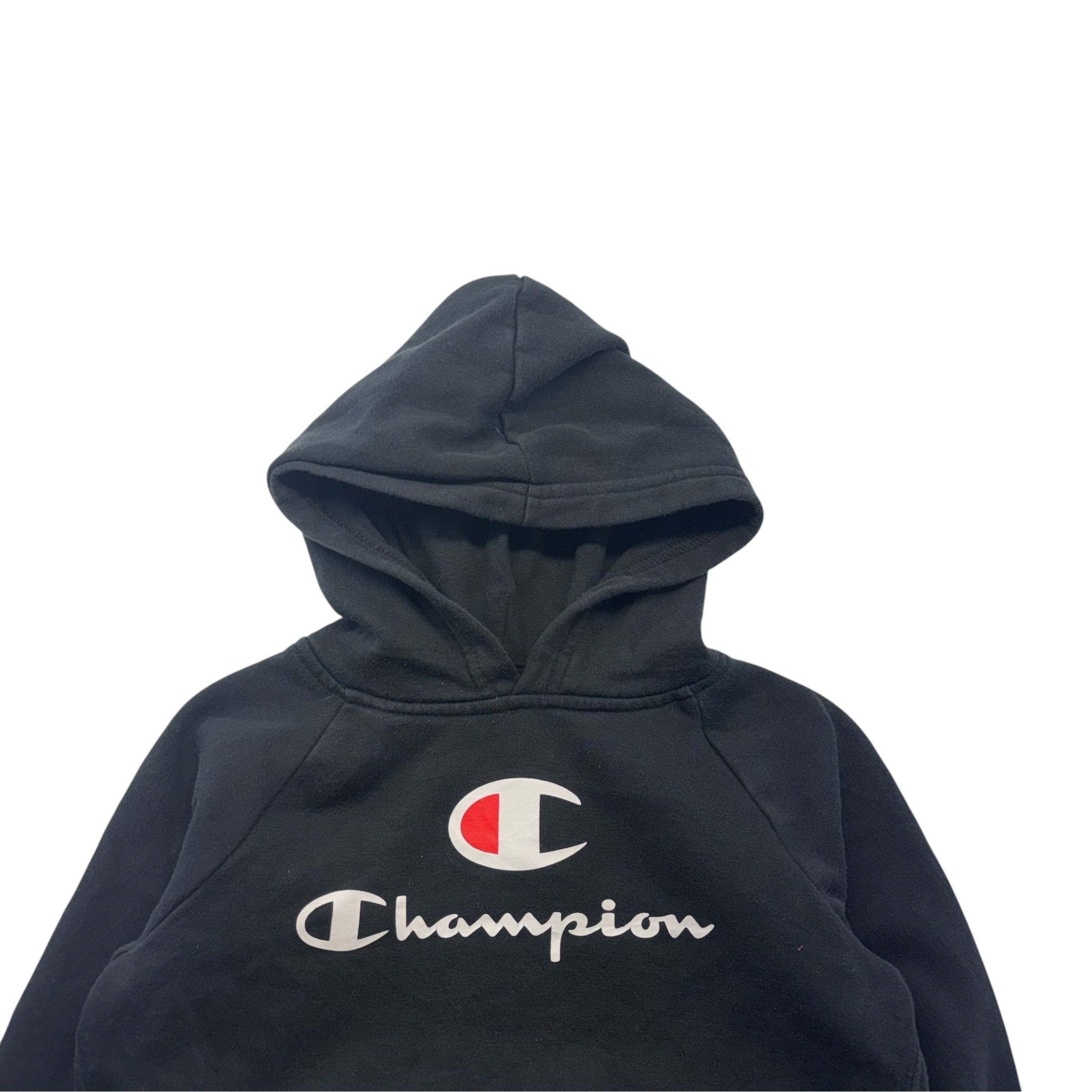 Champion Logo Black Hoodie (6)