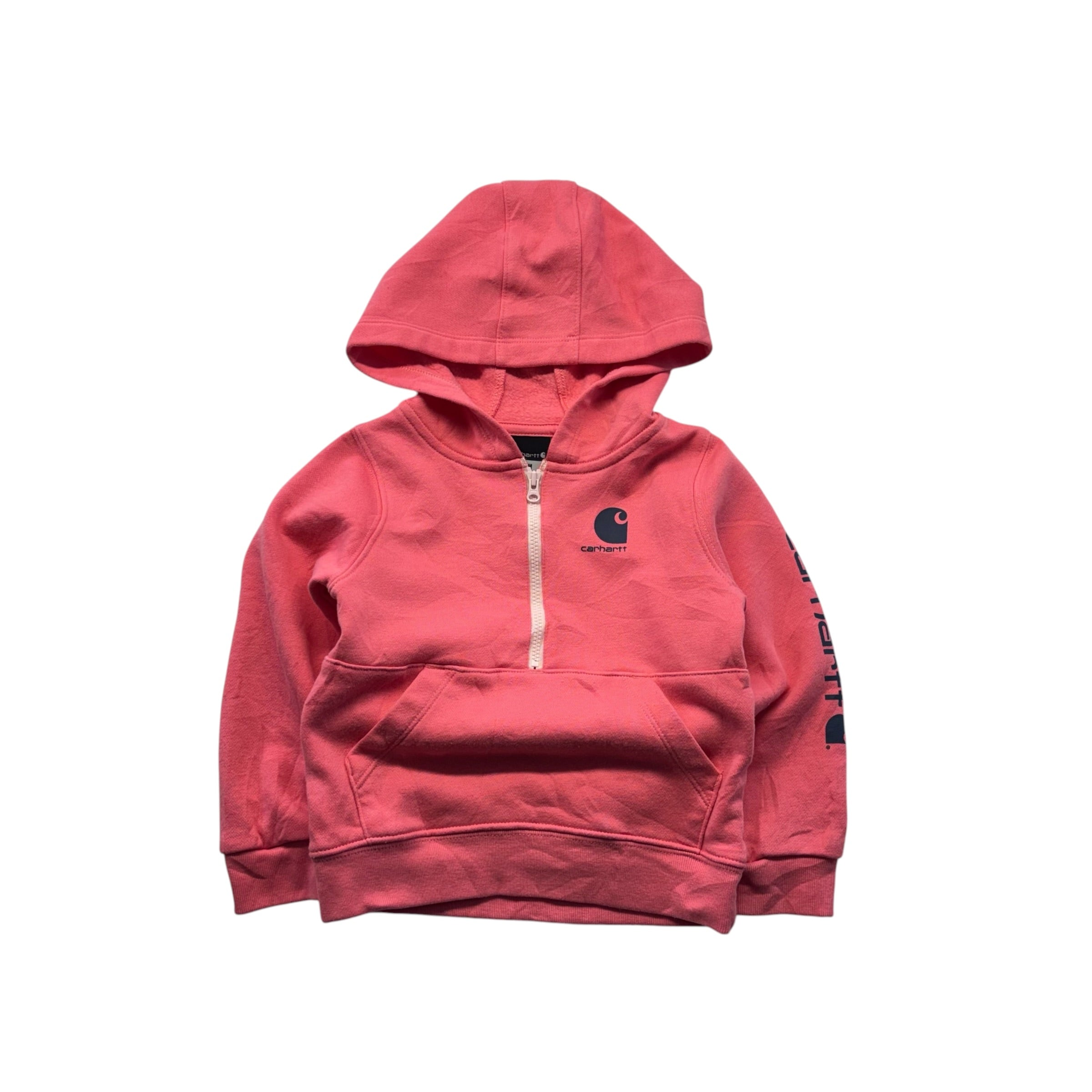 Carhartt Quarter Zip Pink Hoodie (24m)