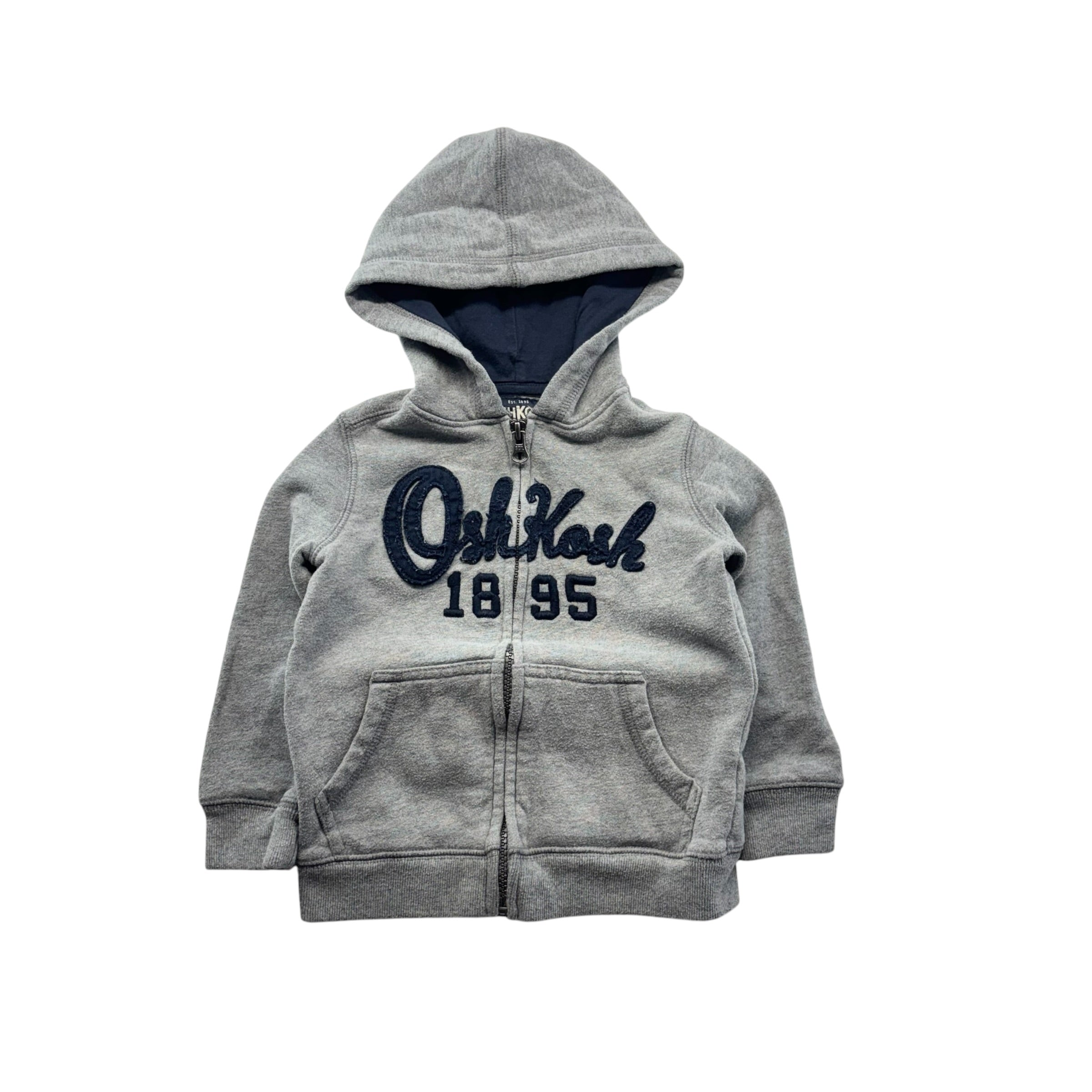OshKosh Grey & Navy Hoodie (3T)
