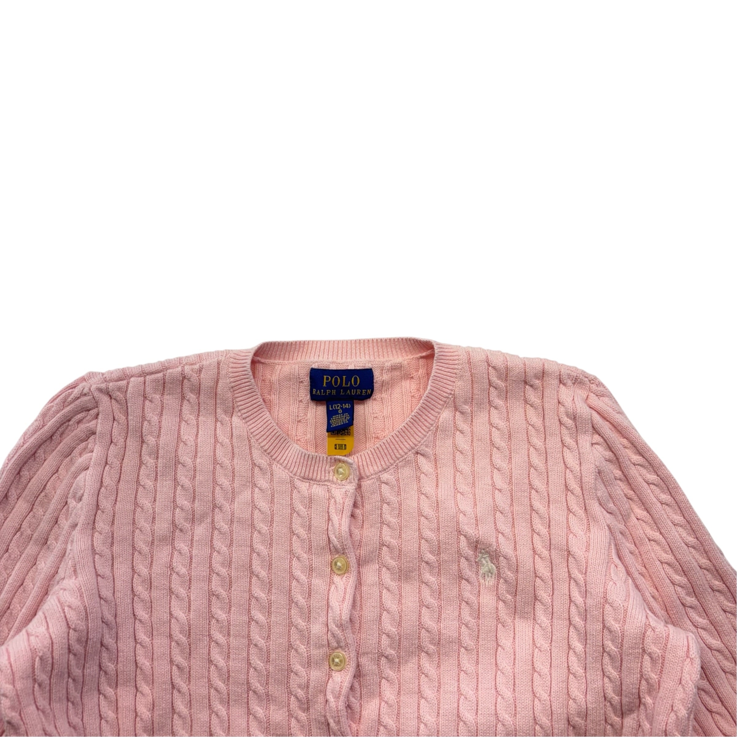 Ralph Lauren Baby Pink Cable Knit (10-12)