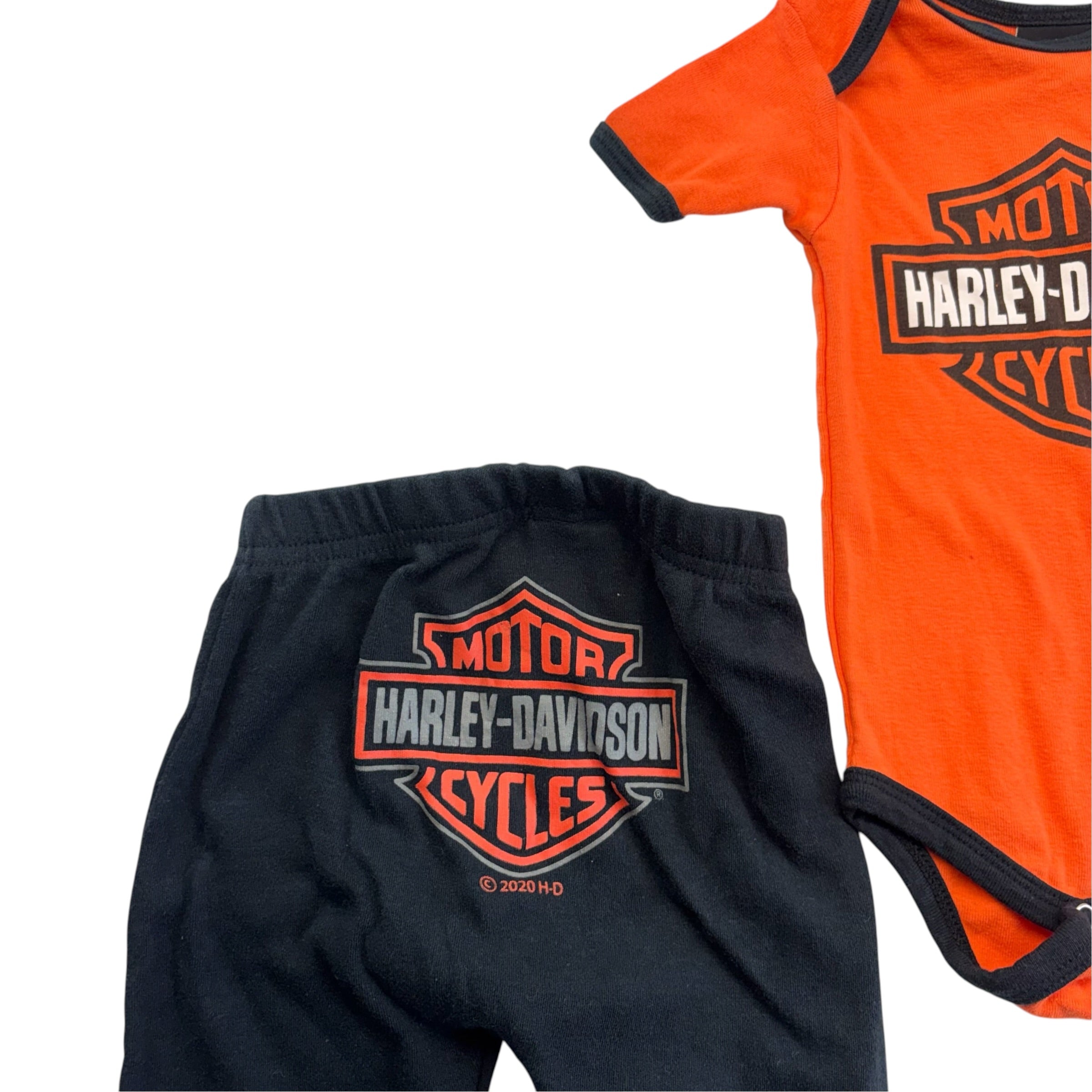Harley Davidson Bodysuit Set (6-12m)