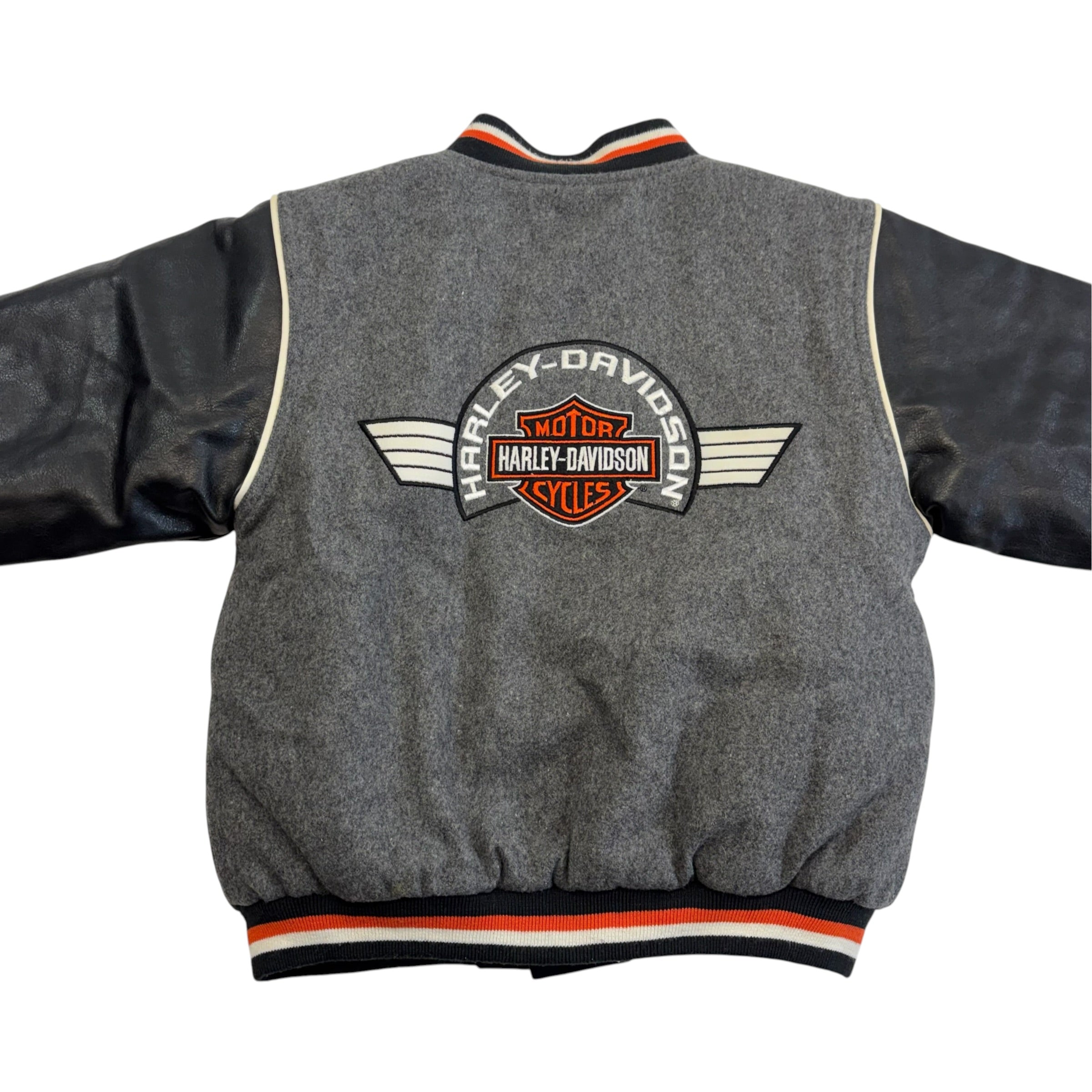 Vintage Harley Davidson Reversible Bomber Jacket (6)
