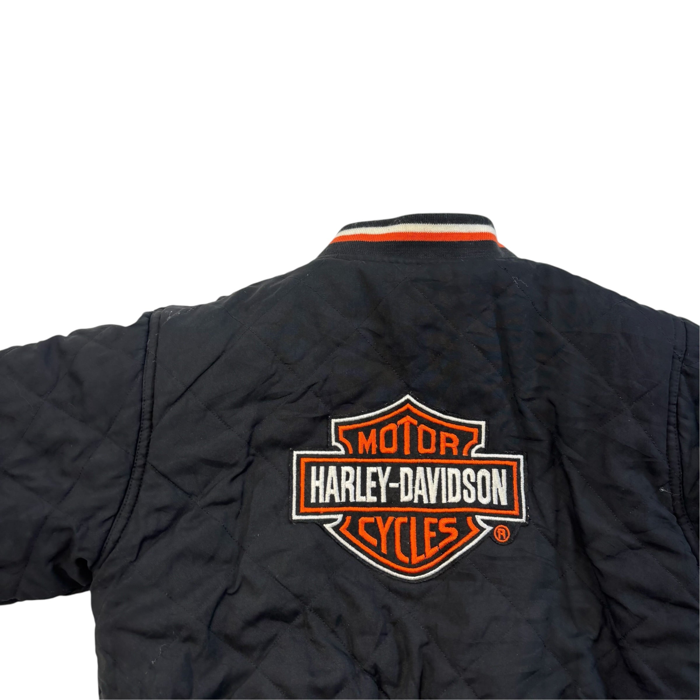 Vintage Harley Davidson Reversible Bomber Jacket (6)