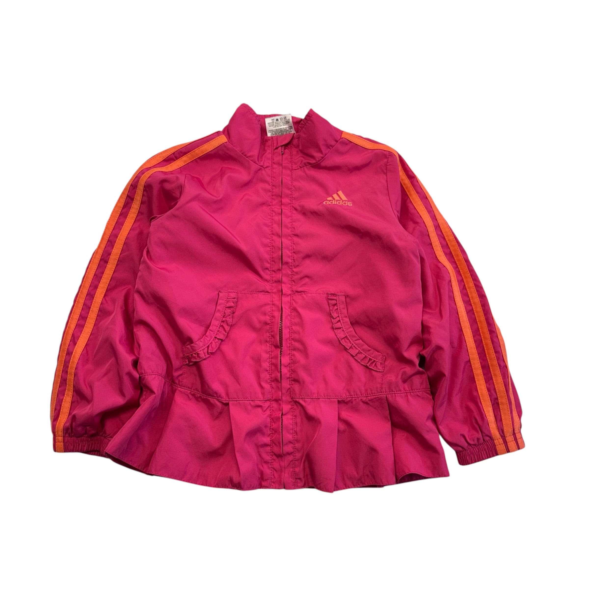 Adidas Orange & Pink Windbreaker Jacket (4T)