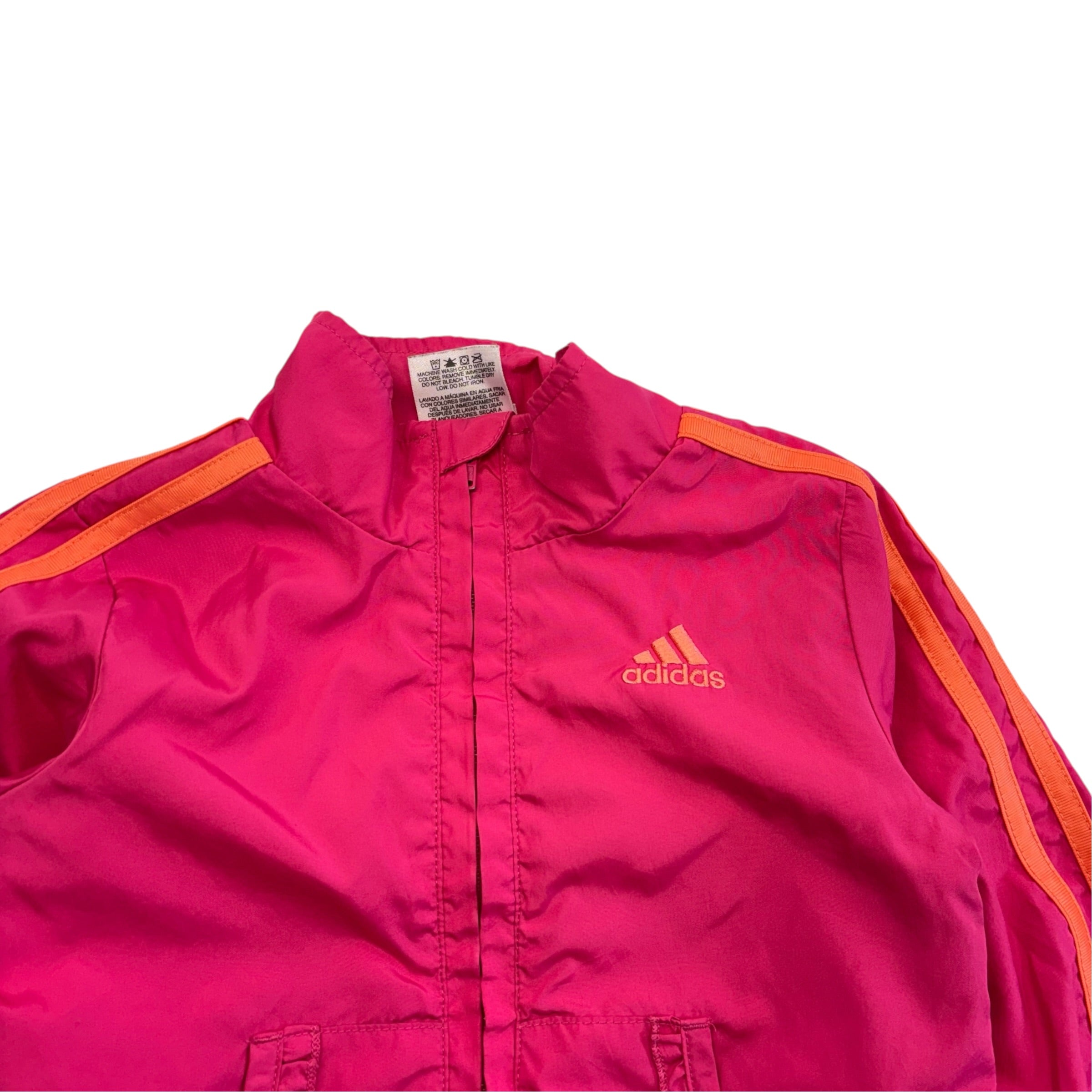 Adidas Orange & Pink Windbreaker Jacket (4T)