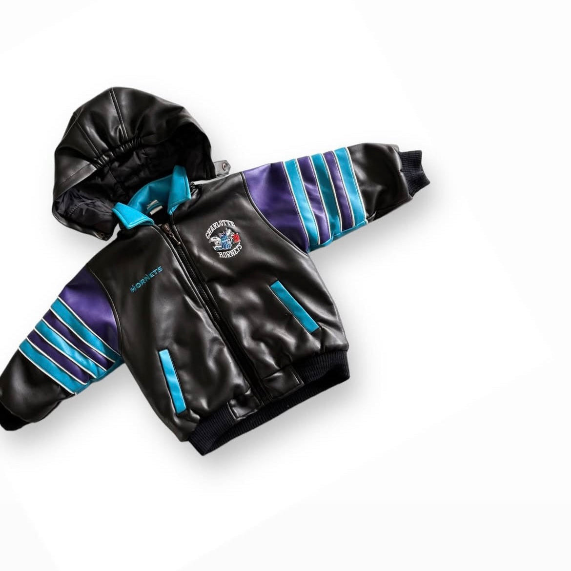 Charlotte Hornets Leather Jacket