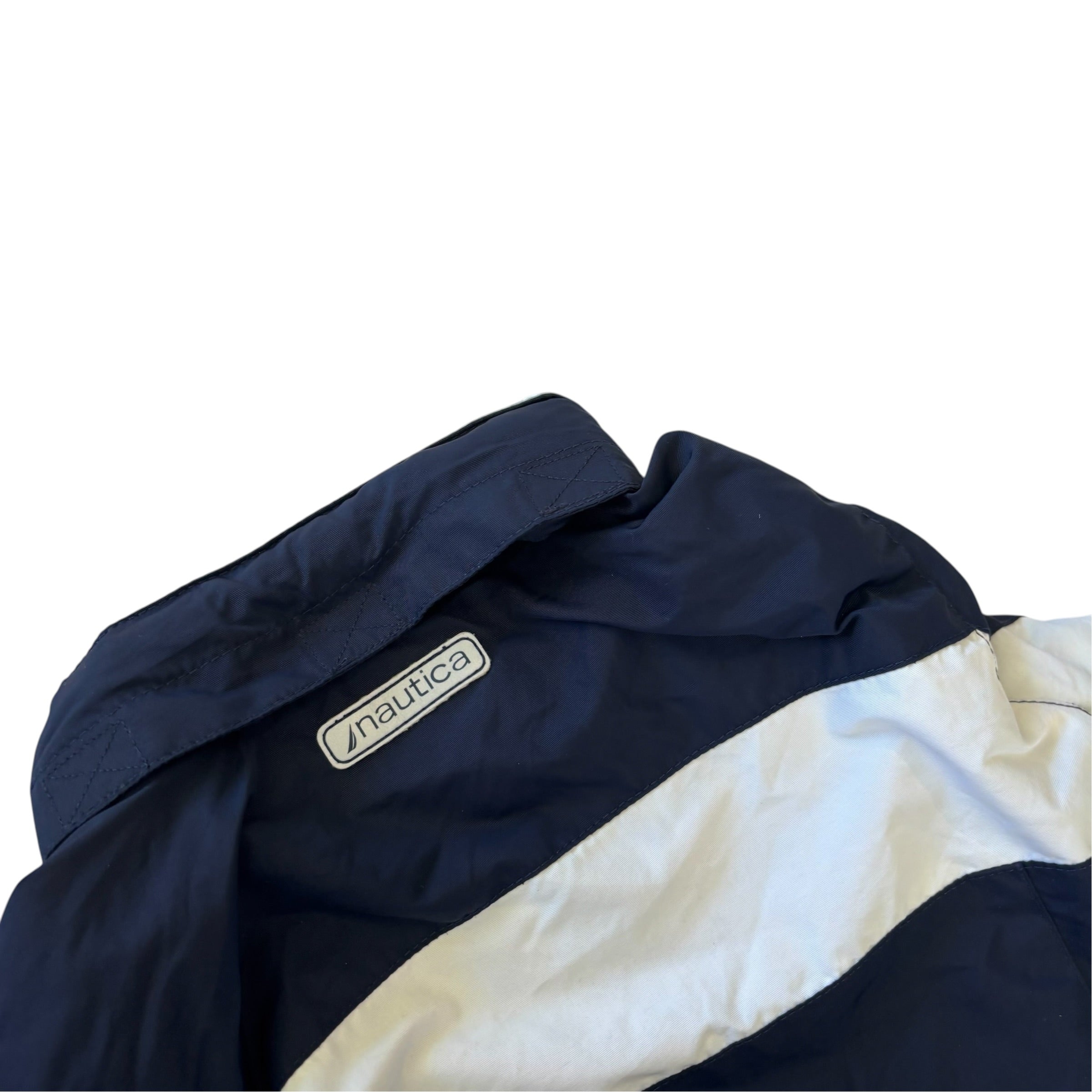 Navy Nautica Hooded Windbreaker (5-6)