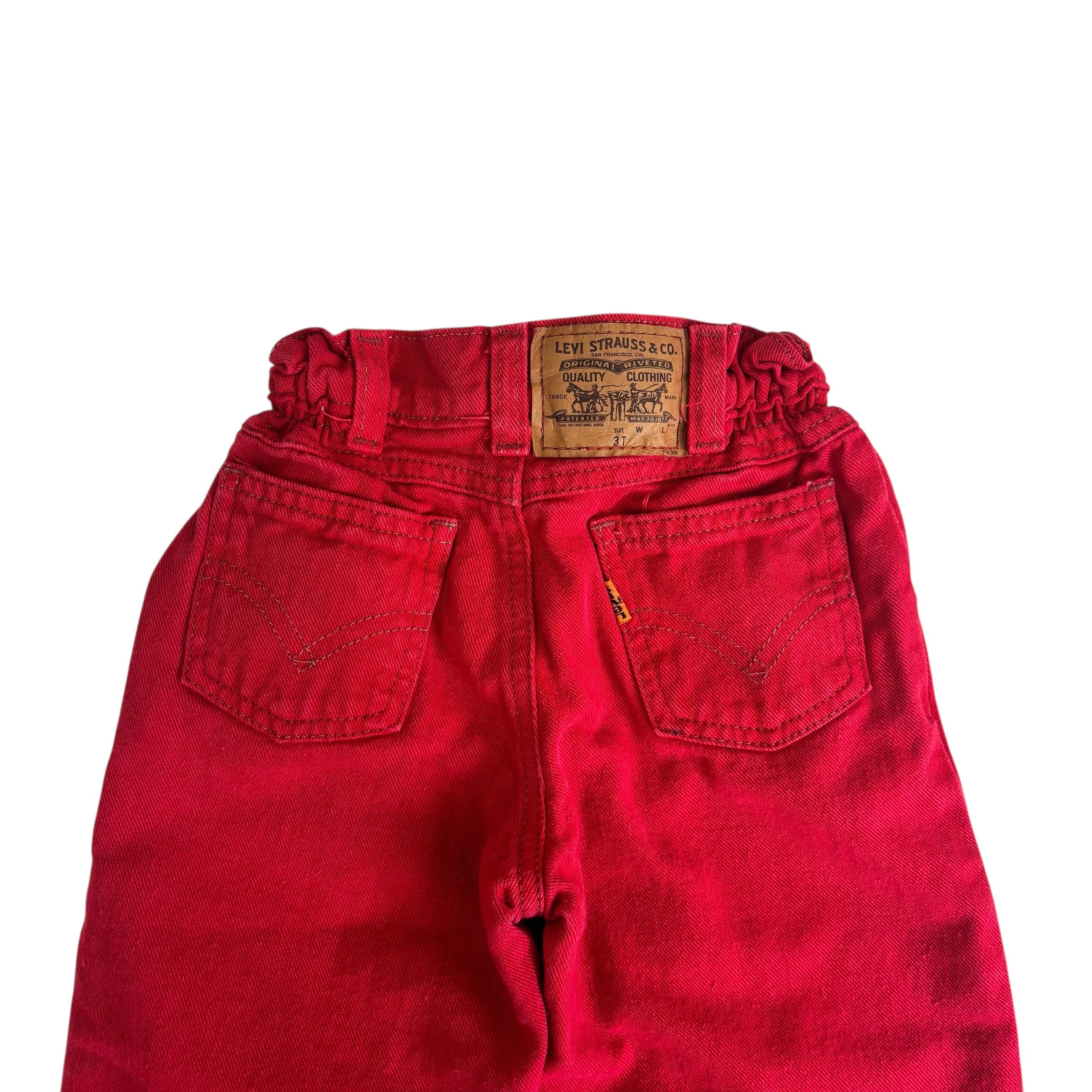 Vintage Orange Tab Levis Jeans (3T)