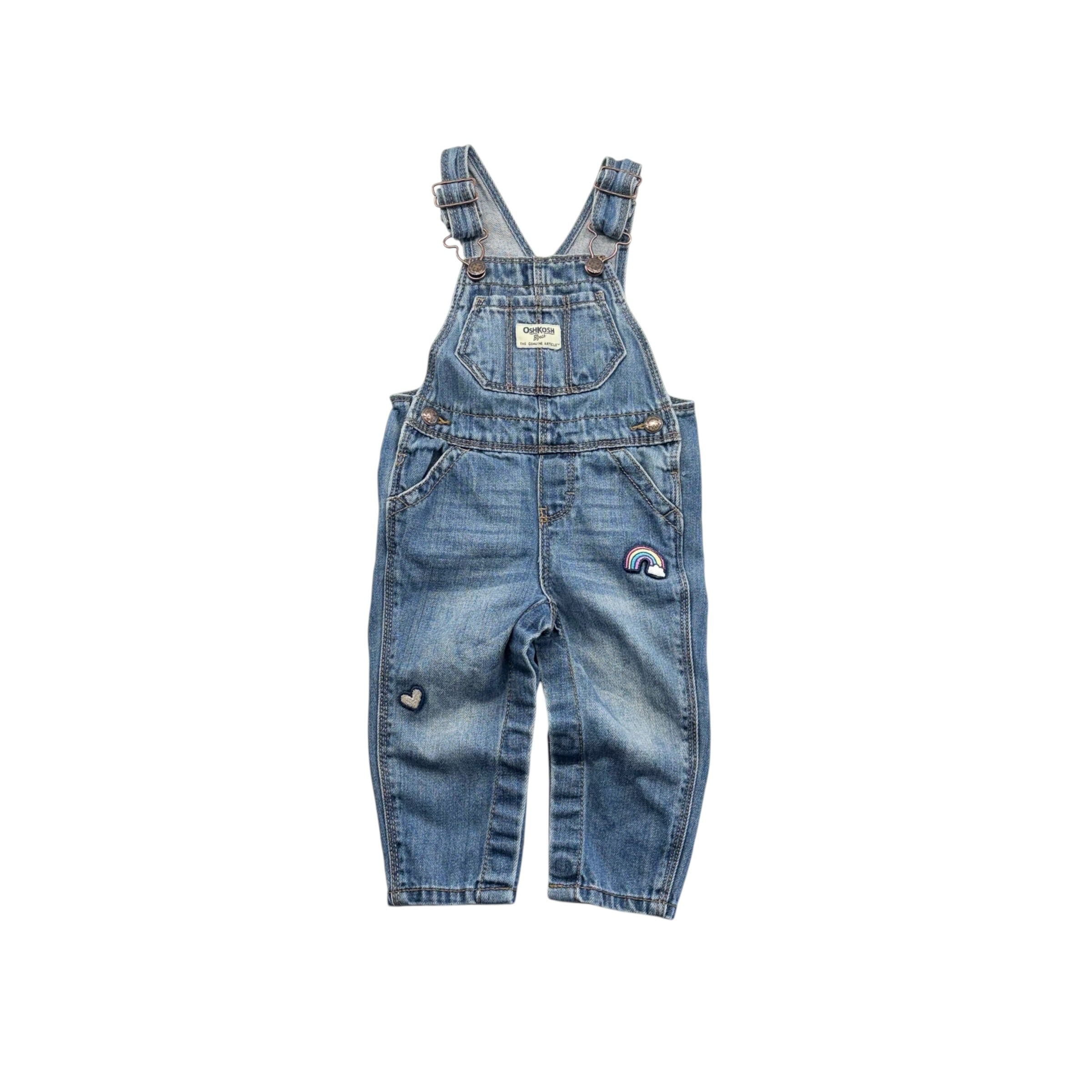 OshKosh Denim Overalls (6-9m)