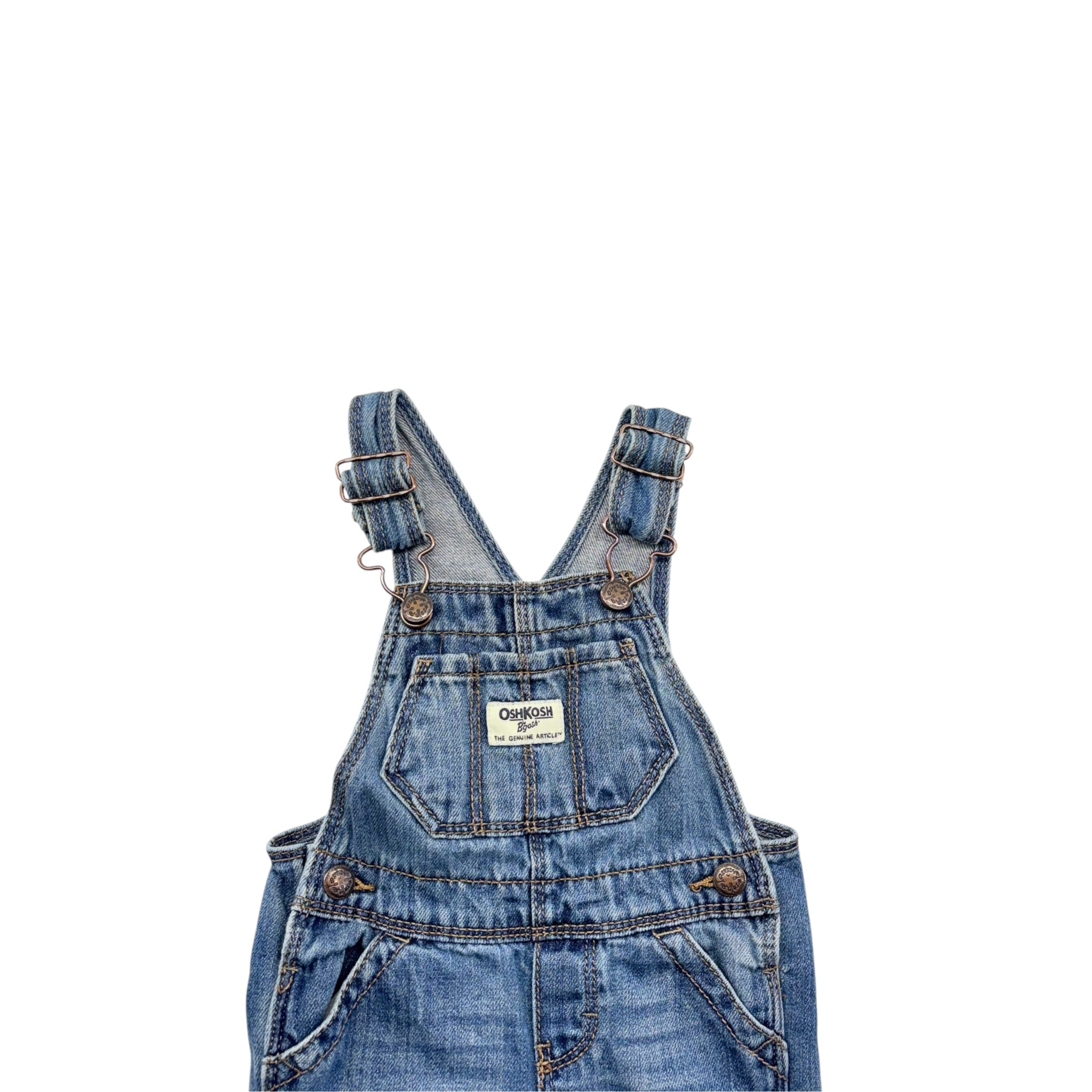 OshKosh Denim Overalls (6-9m)