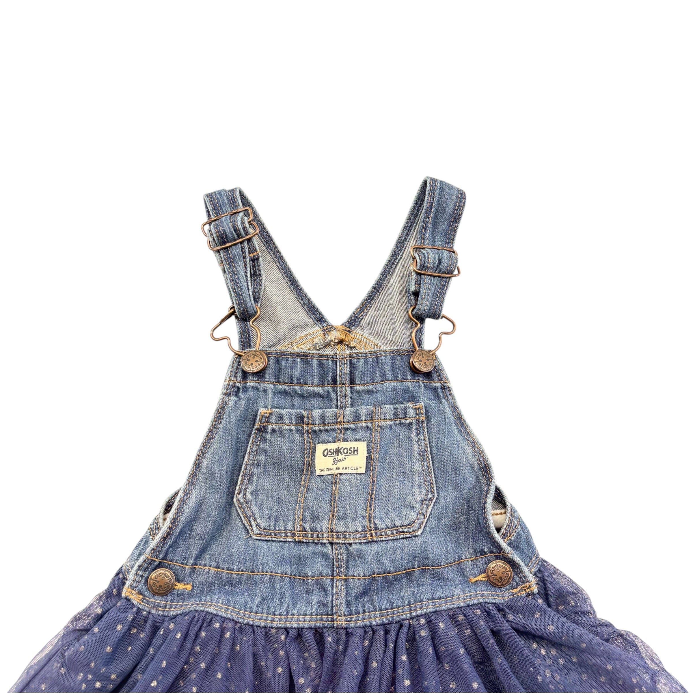 OshKosh Denim Frill Dress (3T)