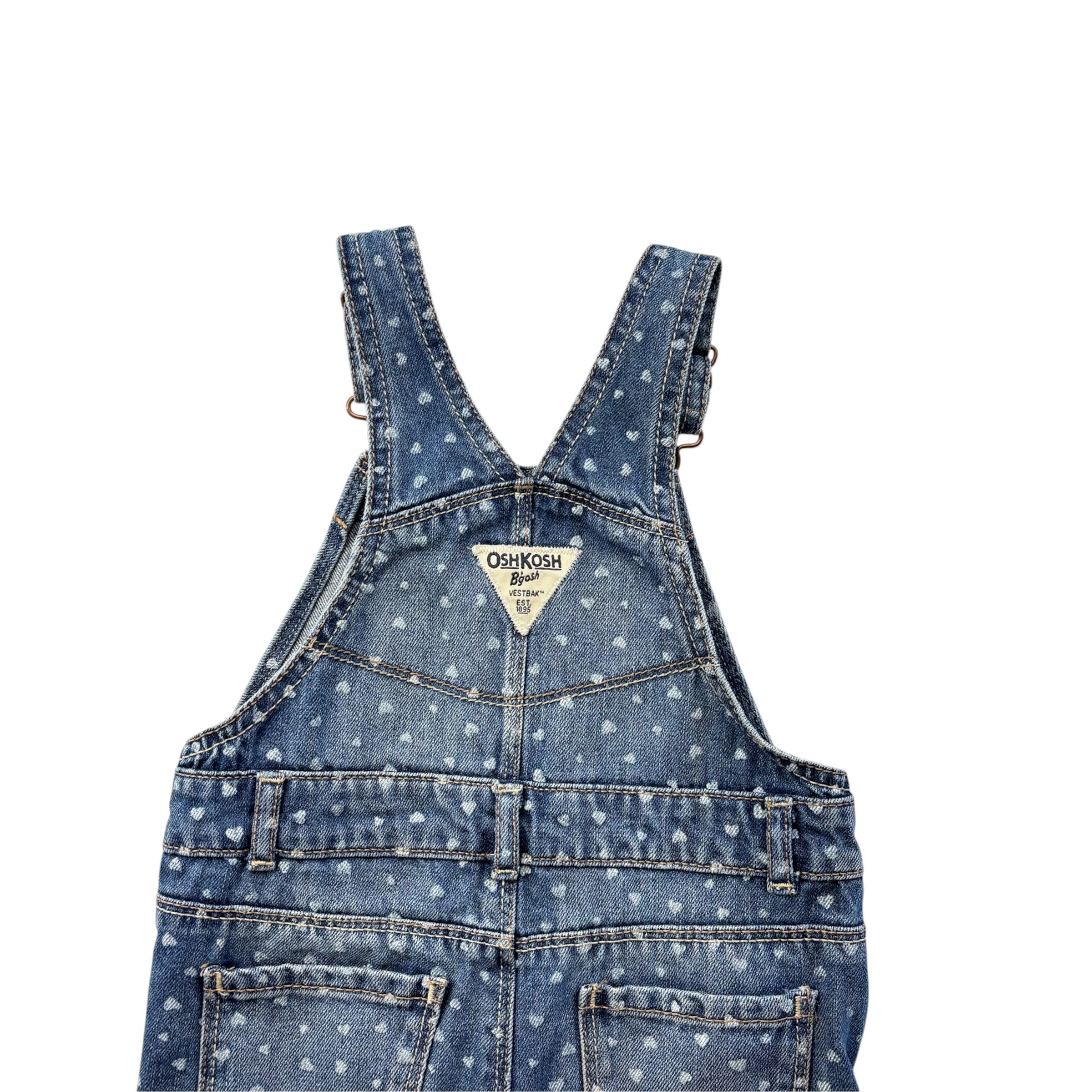 OshKosh Denim Heart Overalls (24m)