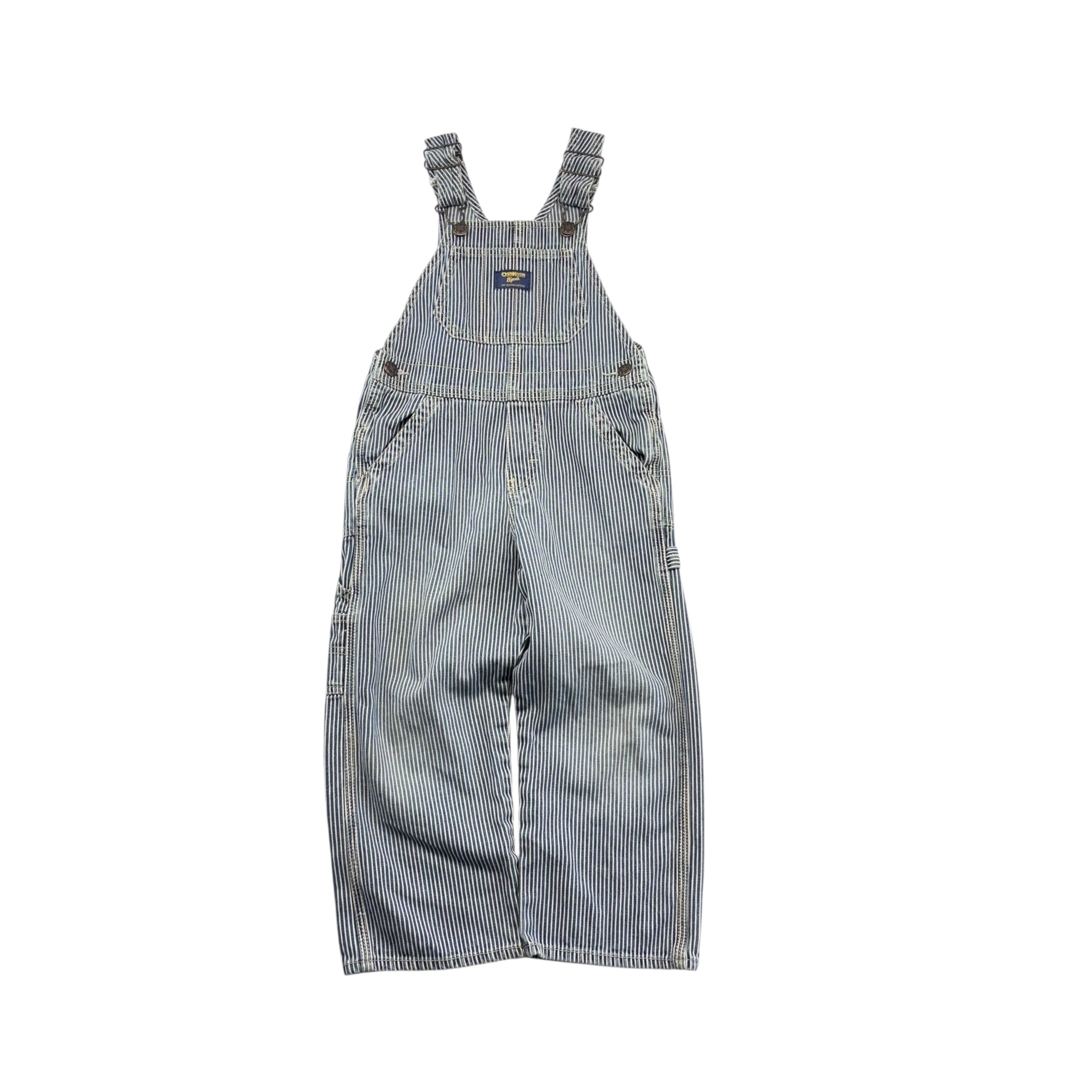 OshKosh Denim Pinstripe Overalls (6m)