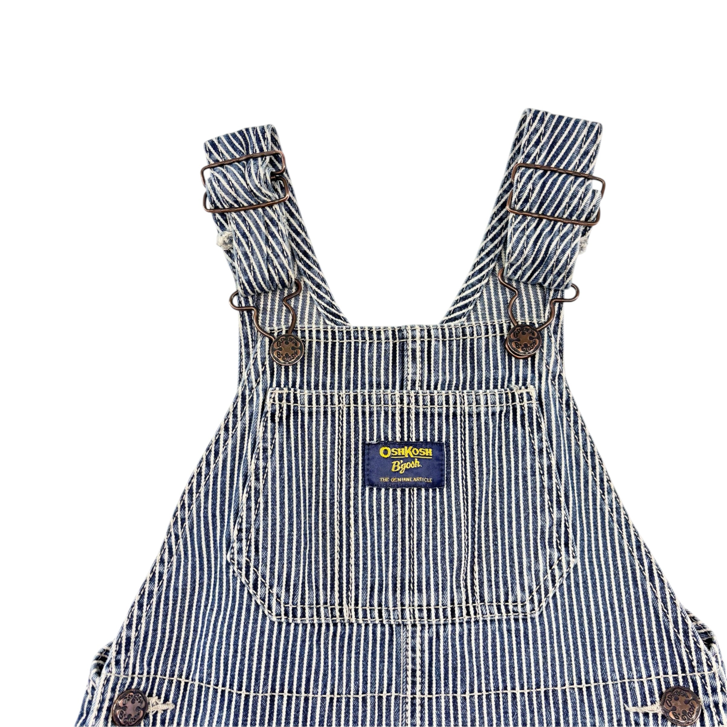 OshKosh Denim Pinstripe Overalls (6m)