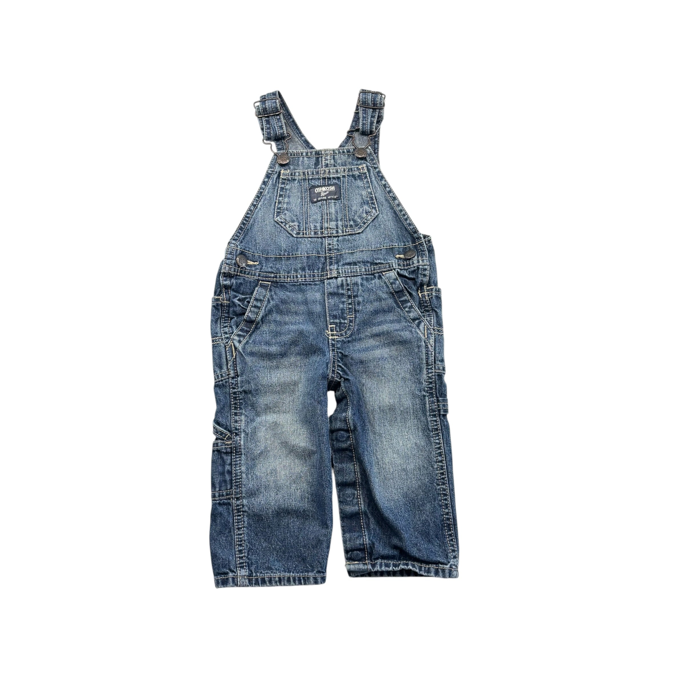 OshKosh Denim Overalls (12m)