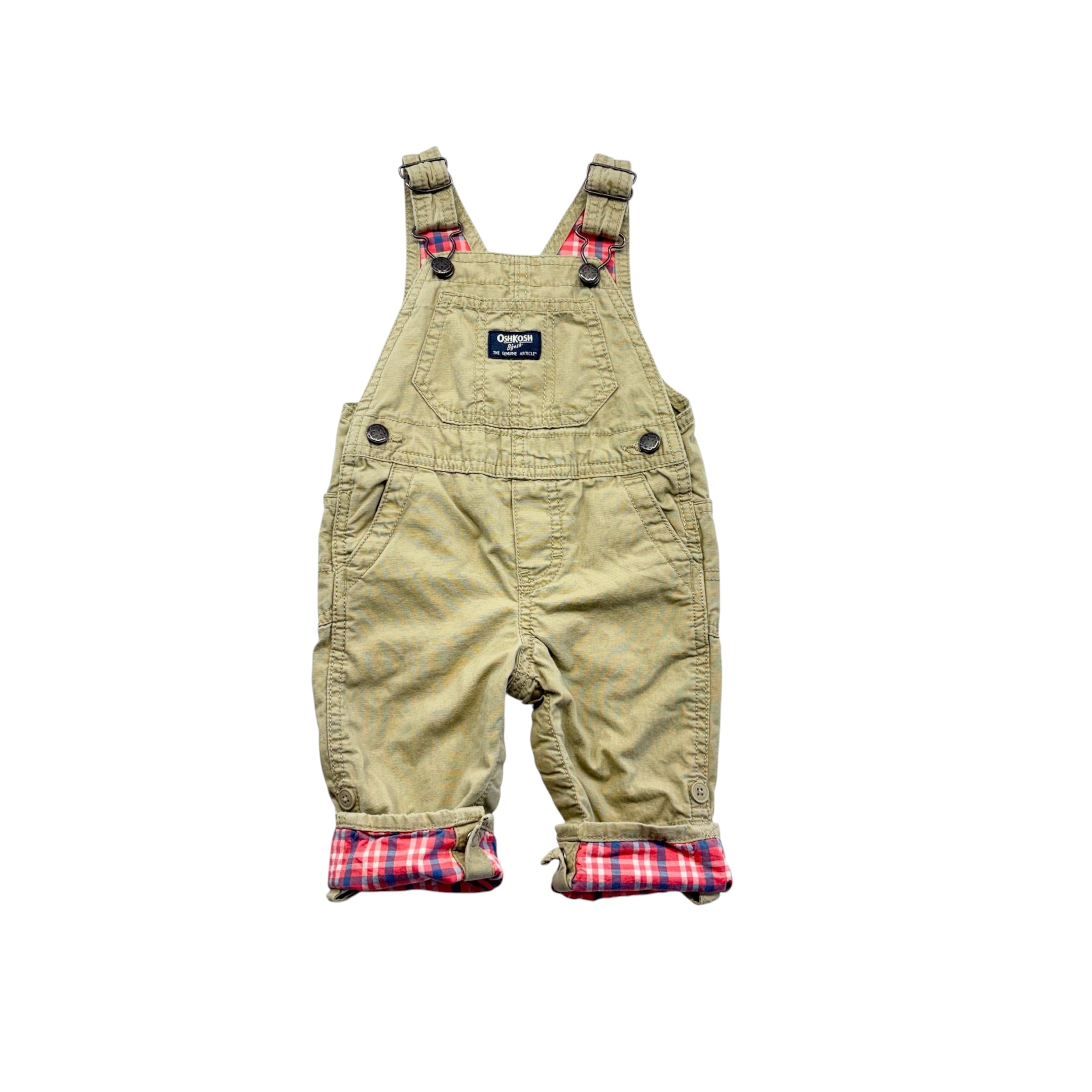 OshKosh Beige Overalls (9m)