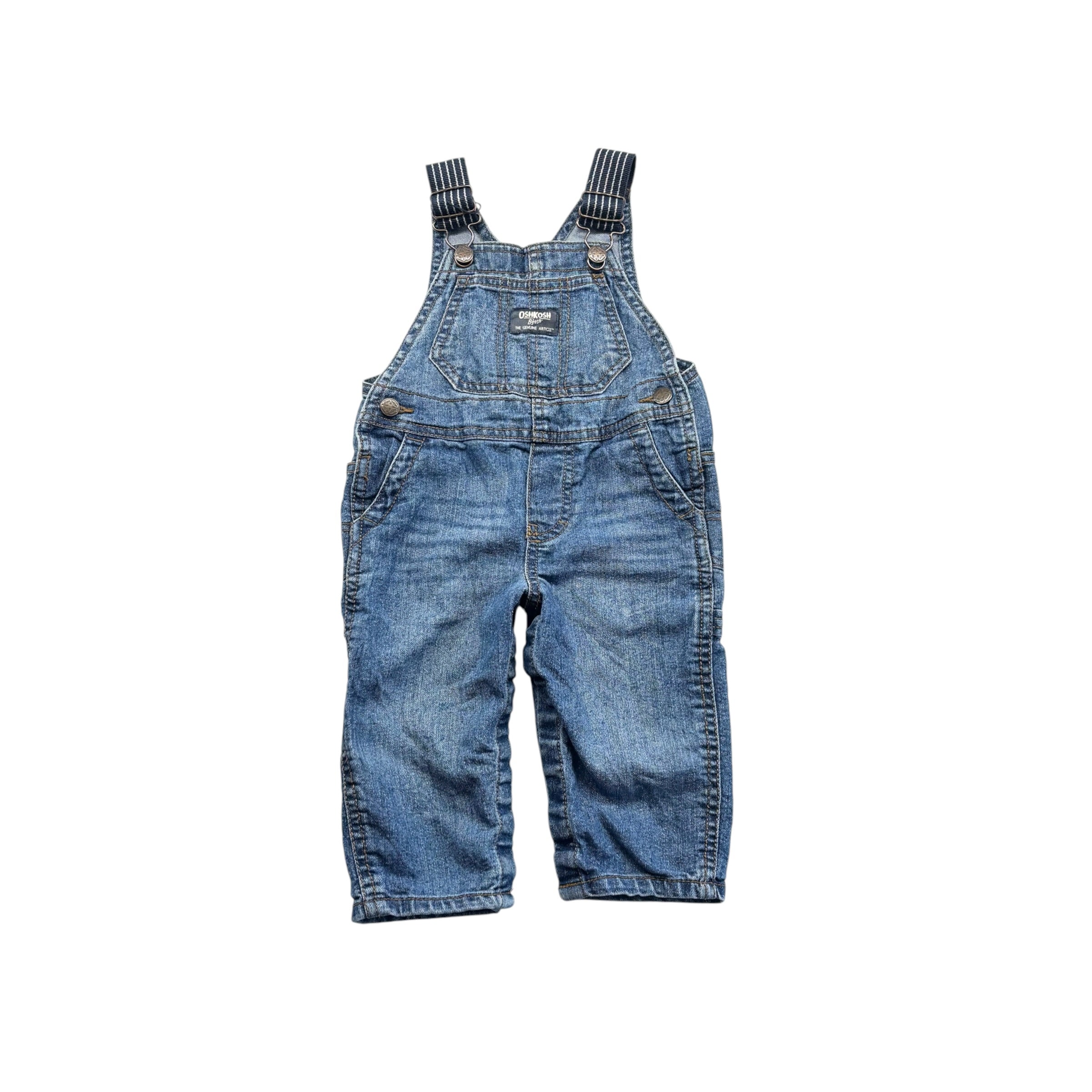 OshKosh Denim Overalls (12m)