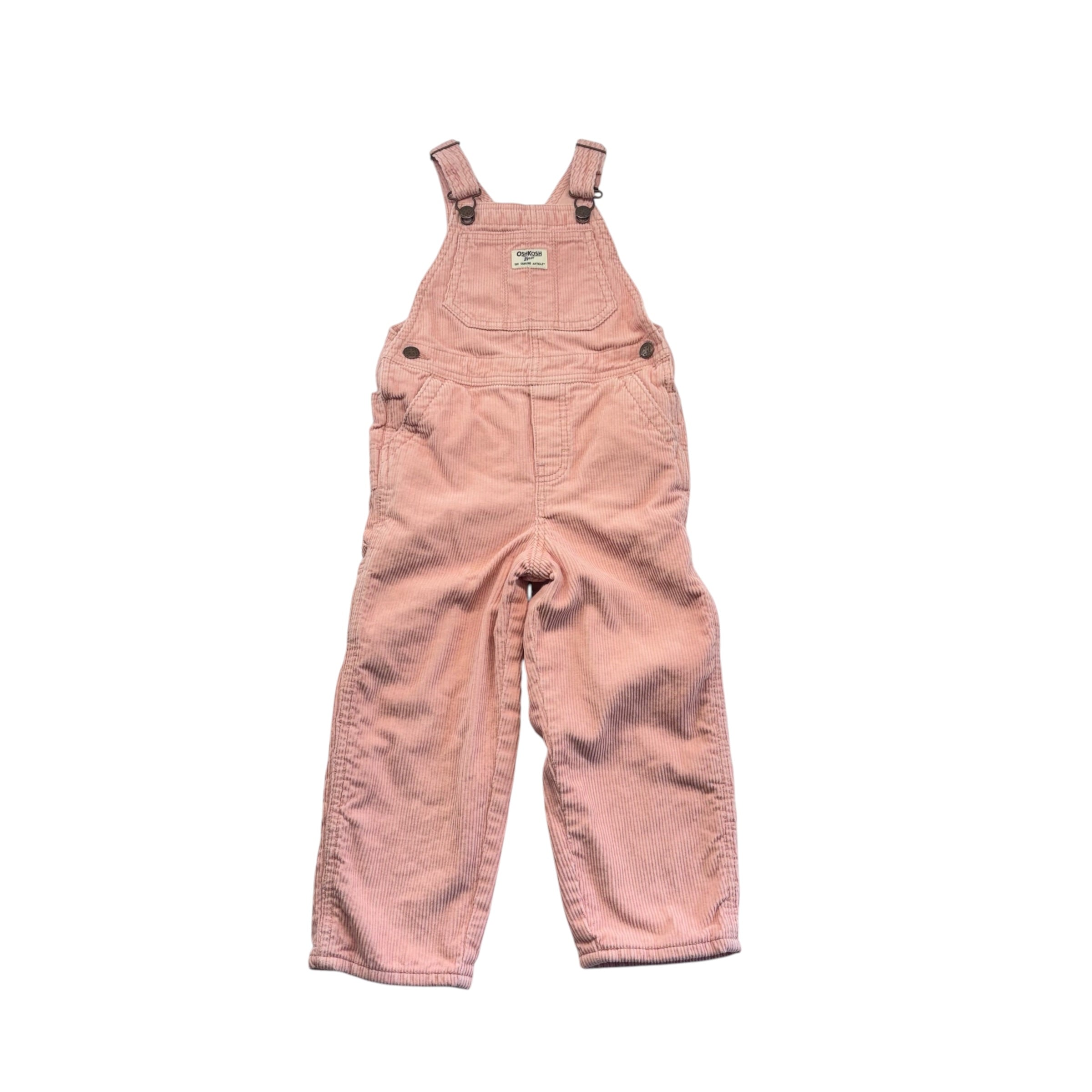 OshKosh Pink Cord Overalls (5T)