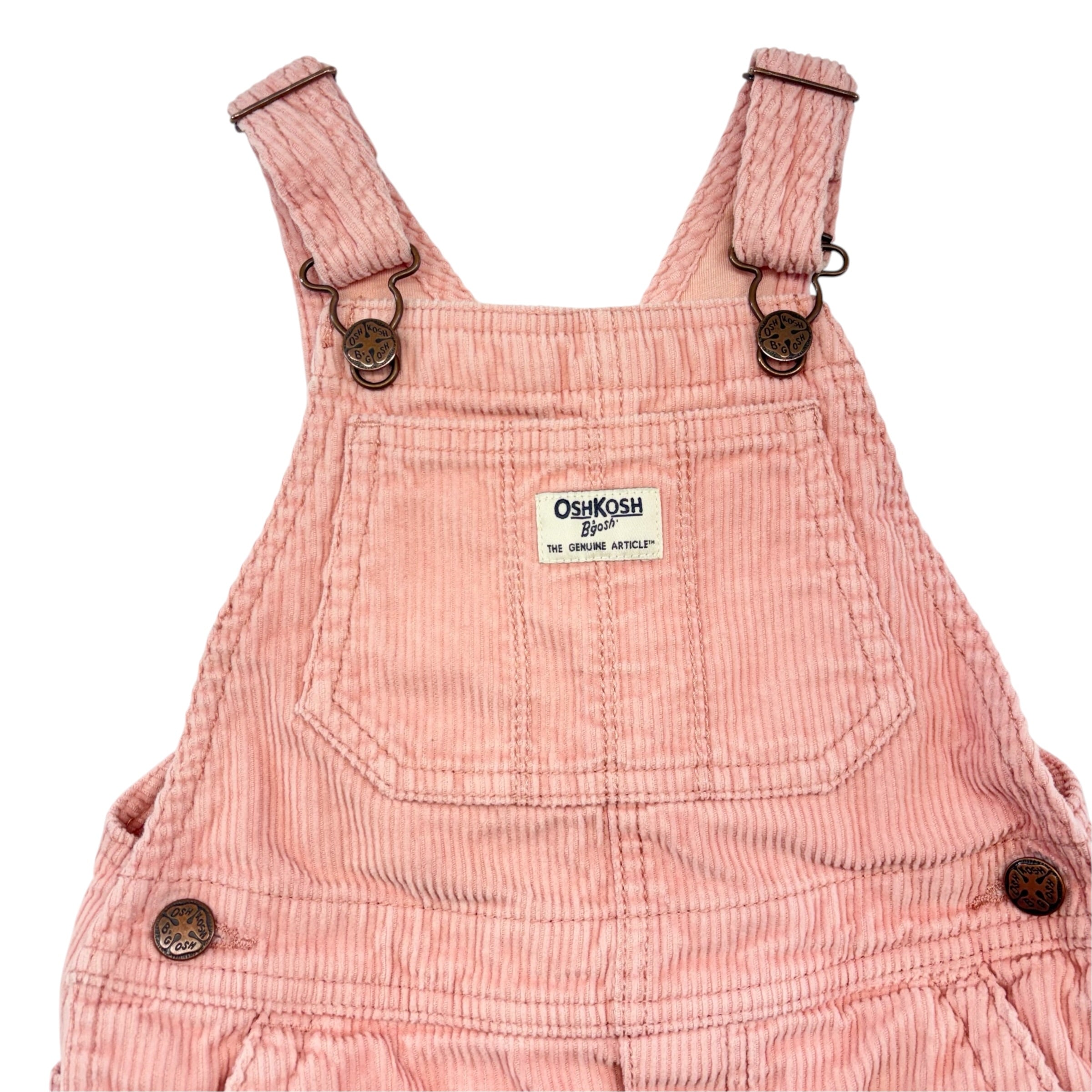 OshKosh Pink Cord Overalls (5T)