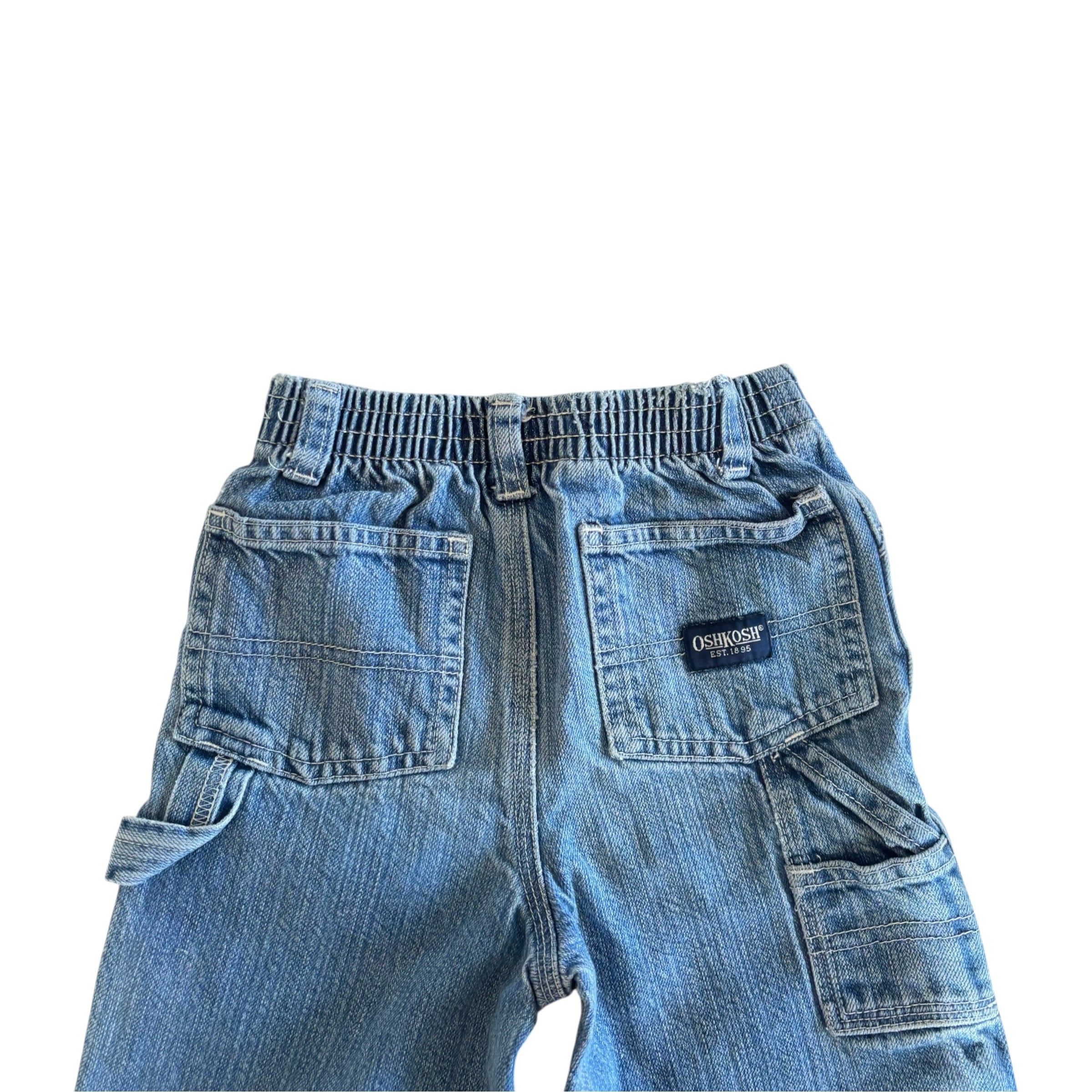 Vintage OshKosh Denim Cargo Jeans (24m)