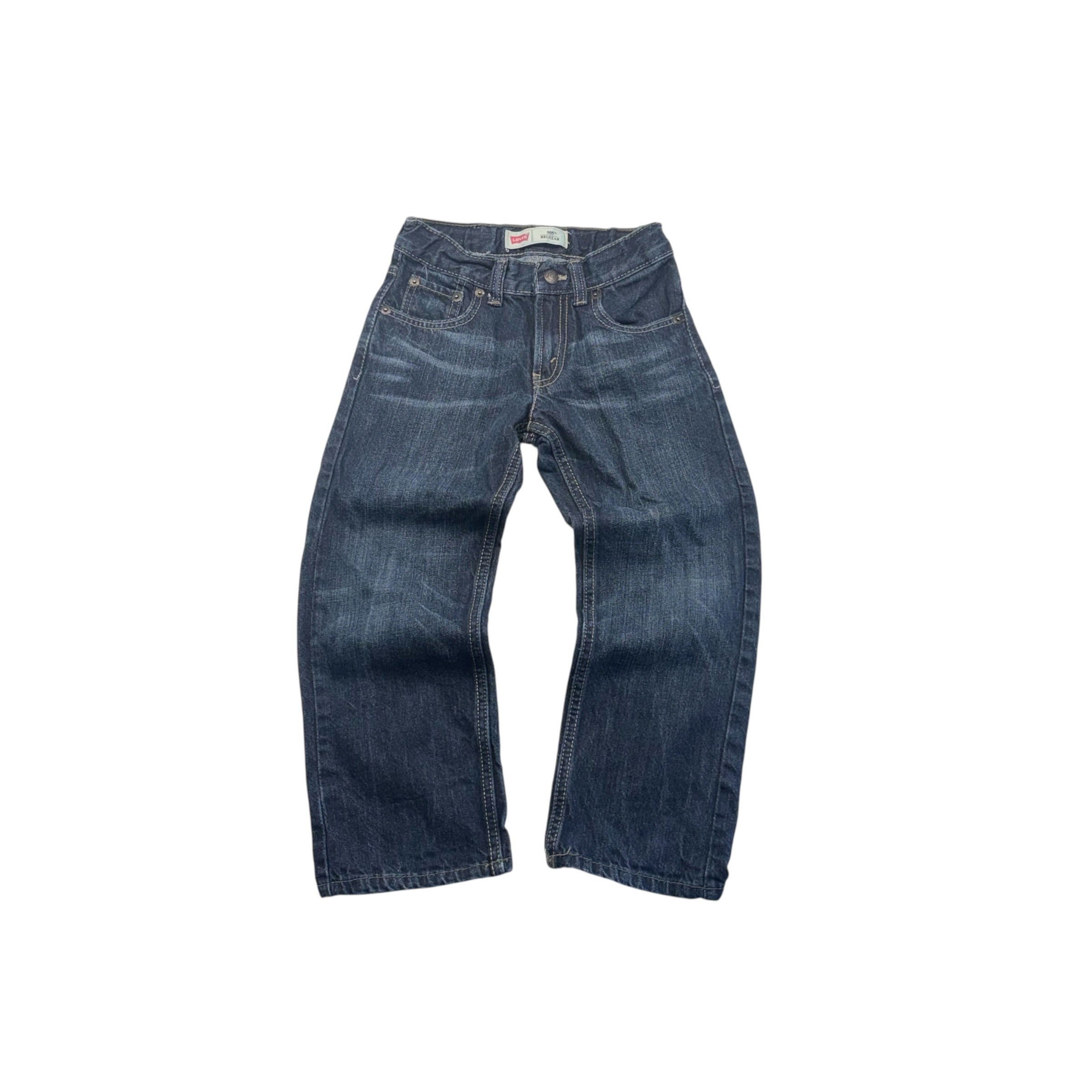 Levis Dark Wash Straight Leg Jeans (6)