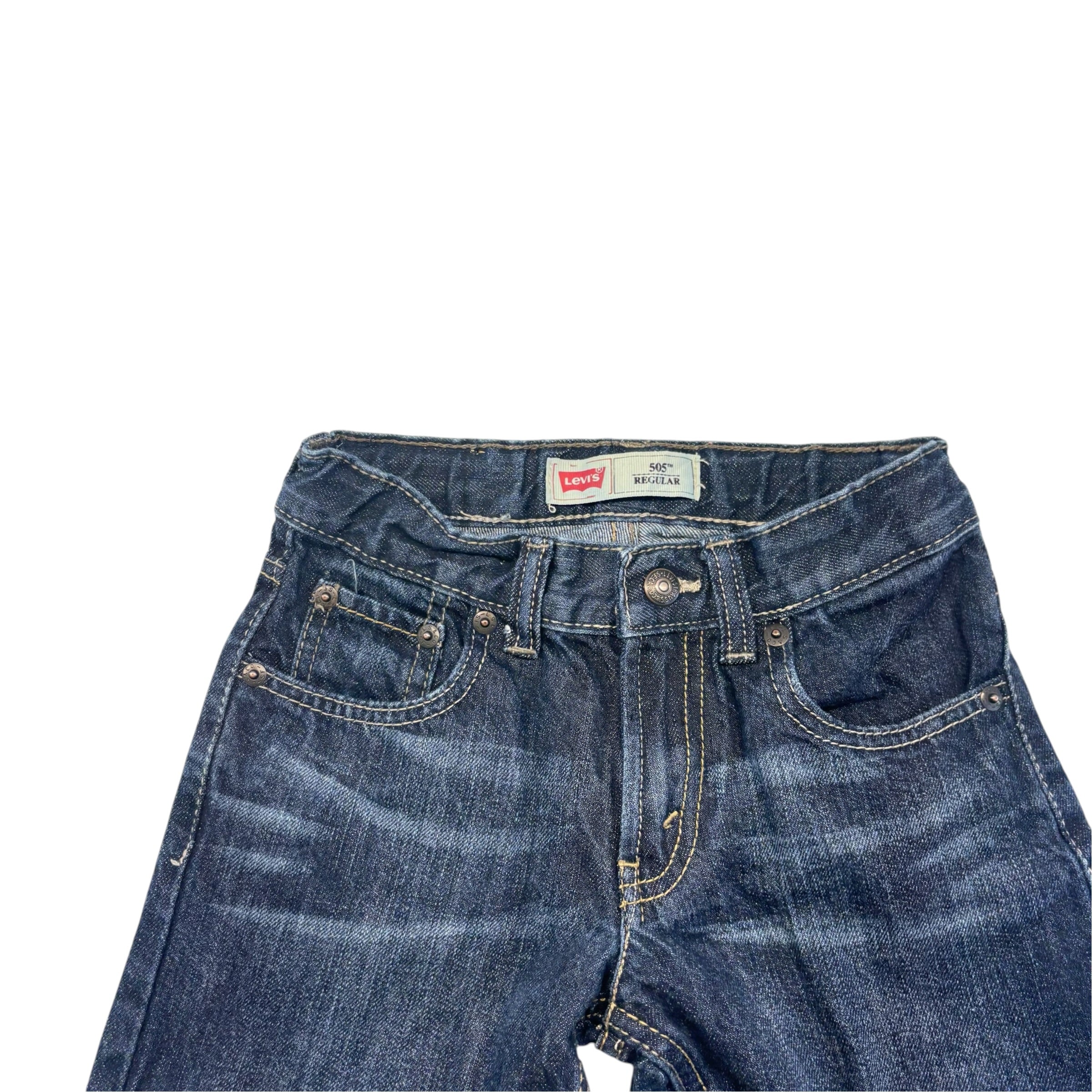 Levis Dark Wash Straight Leg Jeans (6)
