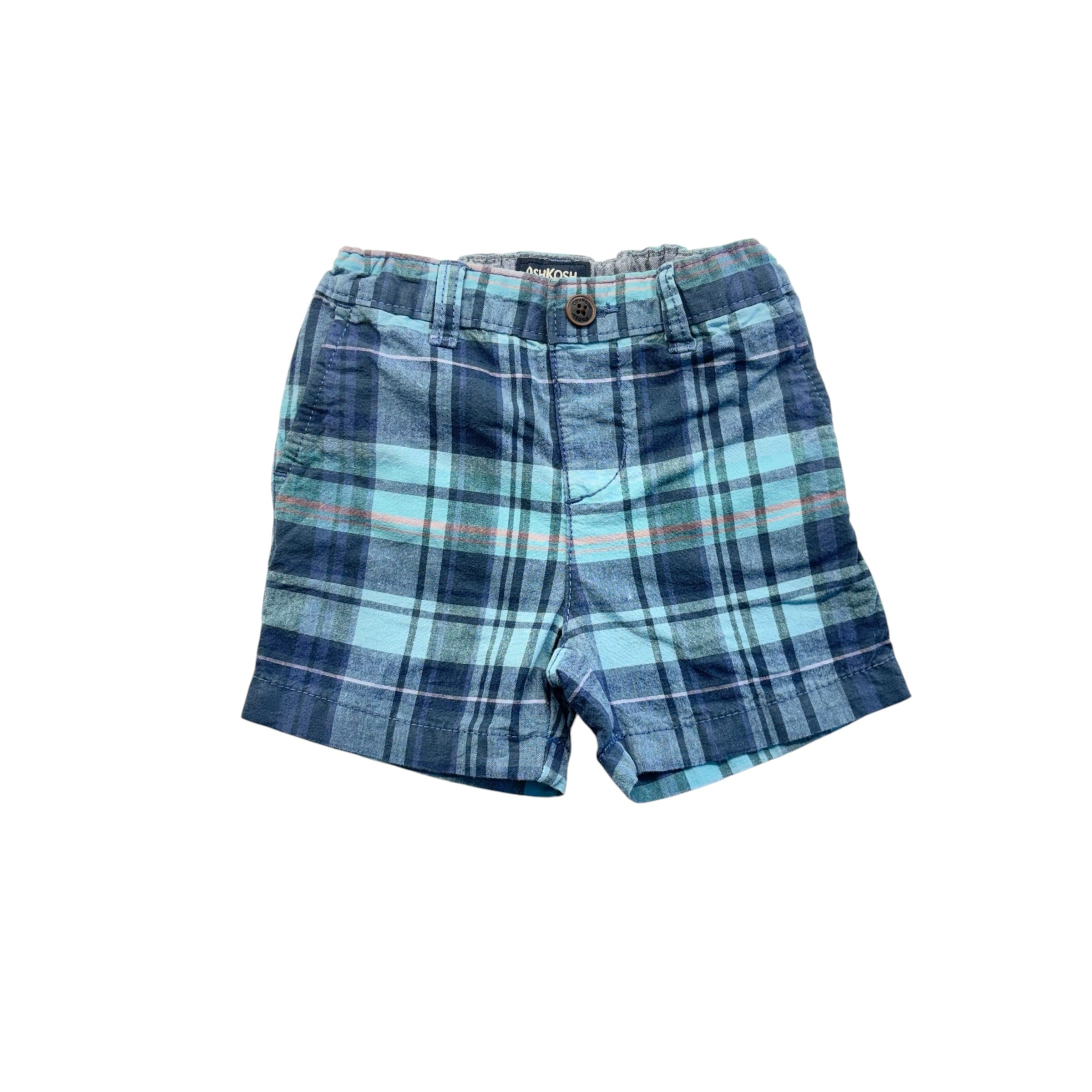 OshKosh Plaid Shorts (18m)