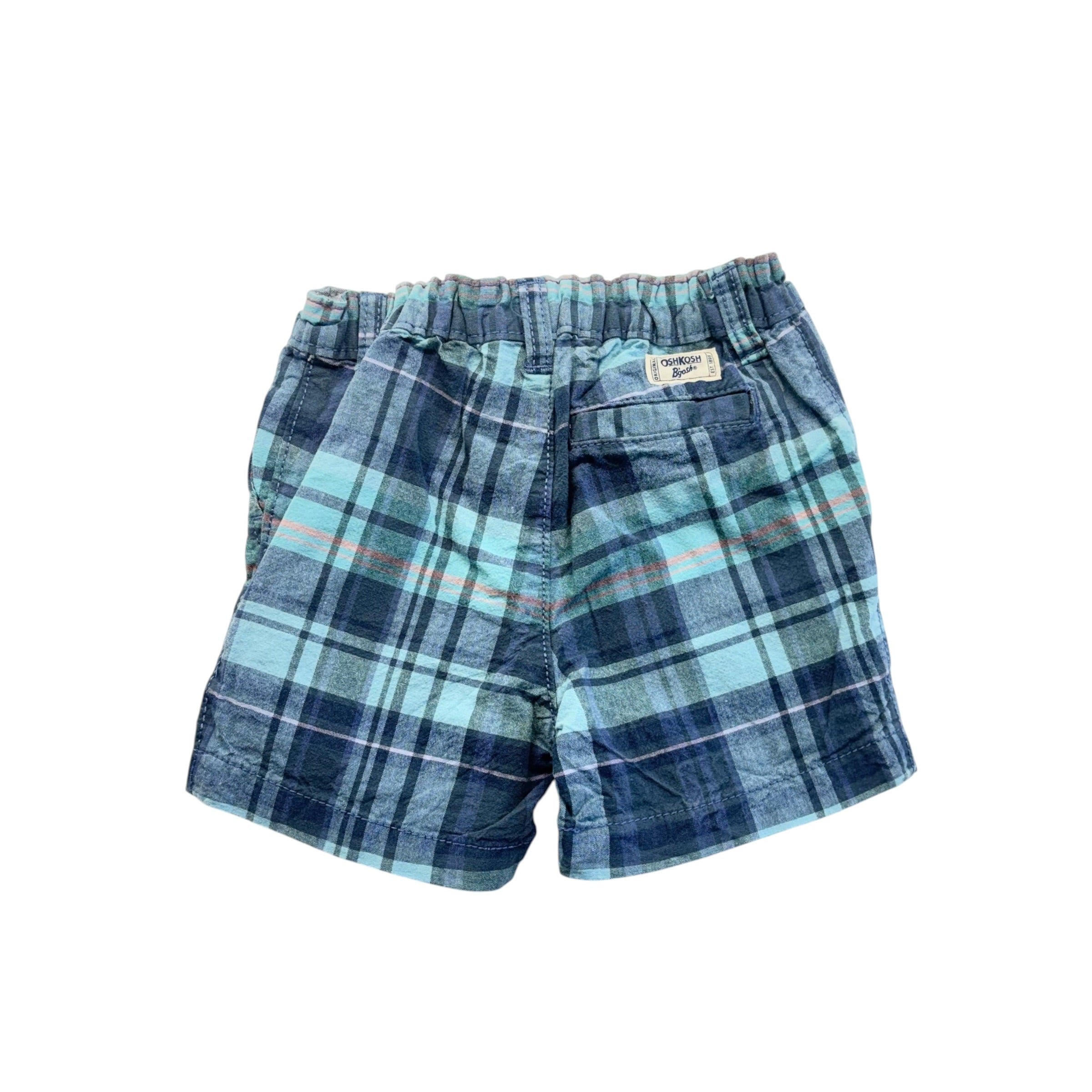 OshKosh Plaid Shorts (18m)