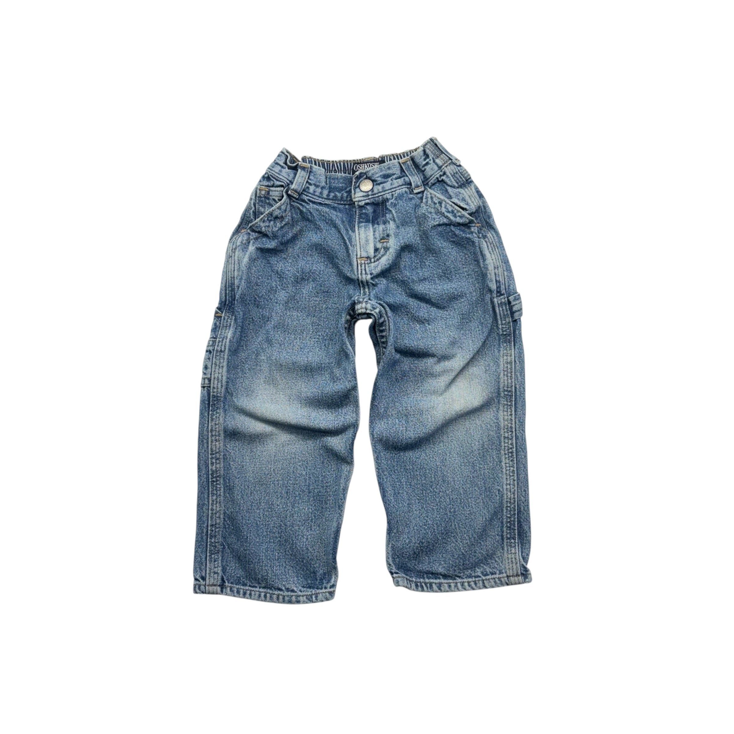 Vintage OshKosh Denim Cargo Jeans (2T)