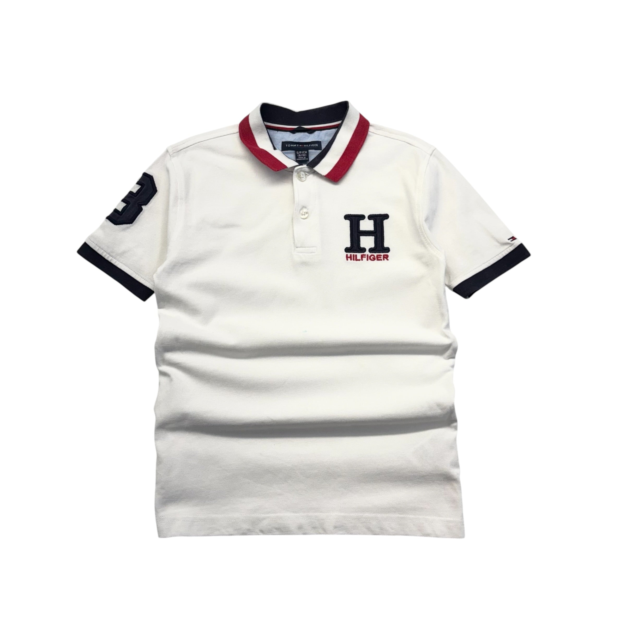 Tommy Hilfiger White Polo (8-10)
