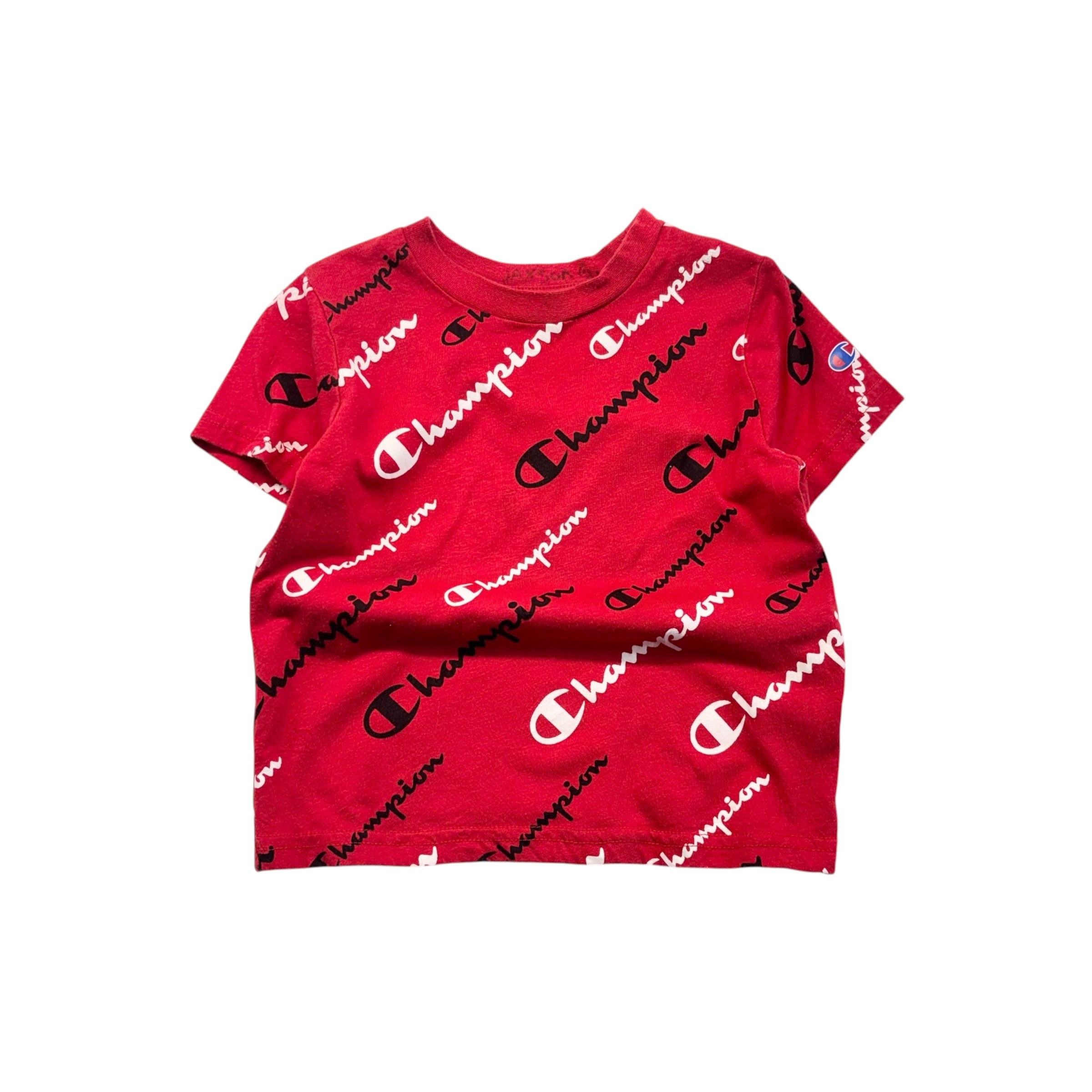 Champion Red Logo T-Shirt (3T)