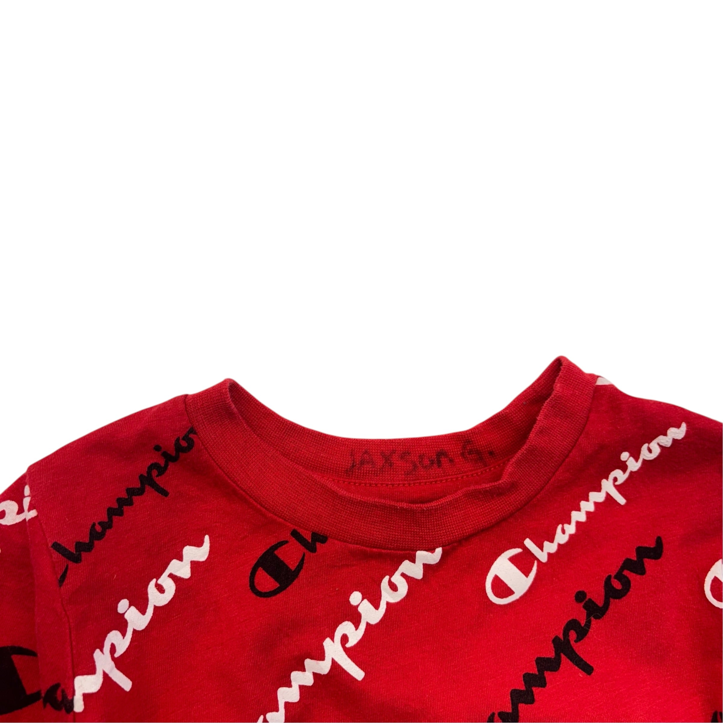 Champion Red Logo T-Shirt (3T)