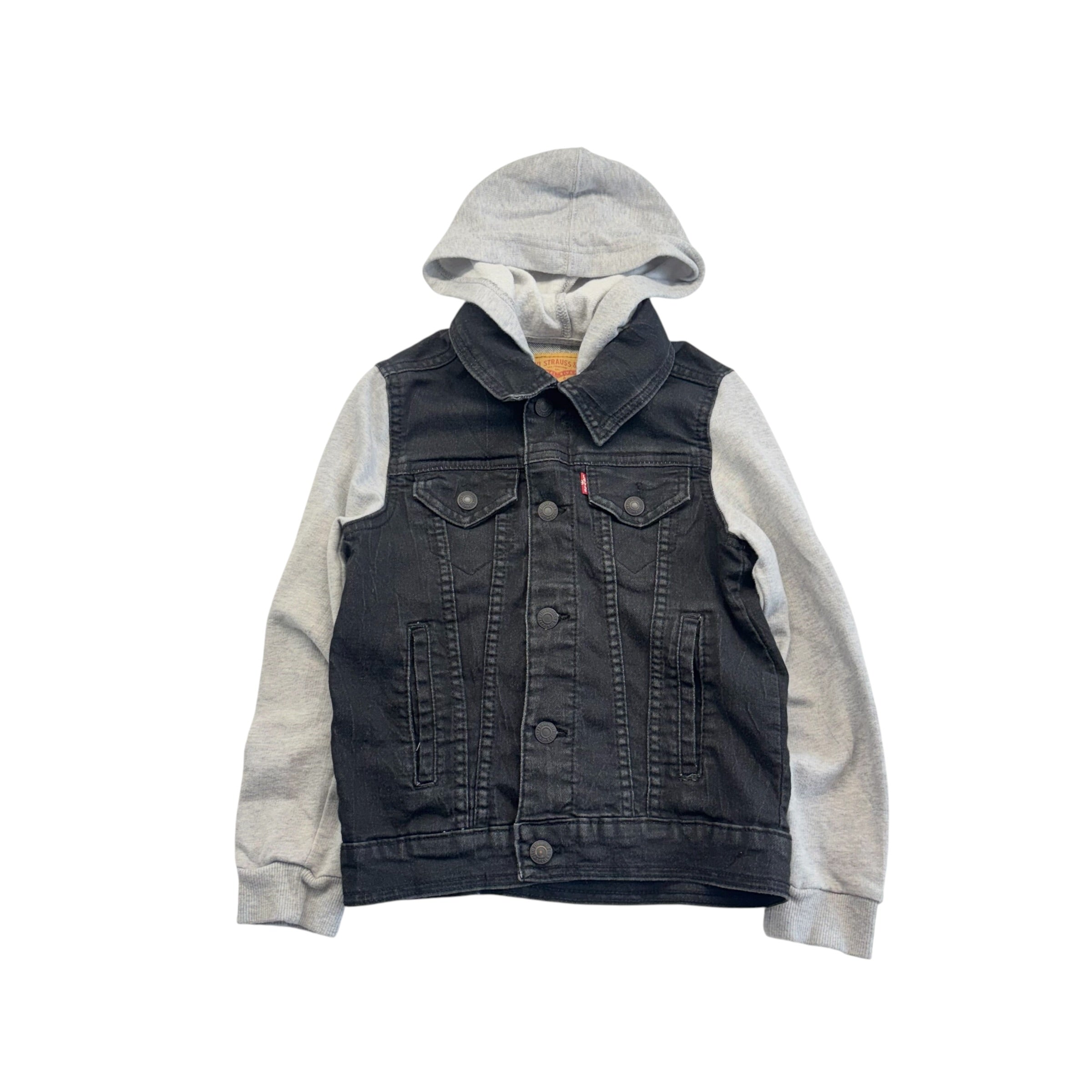Levis Black Denim Hooded Jacket (8)