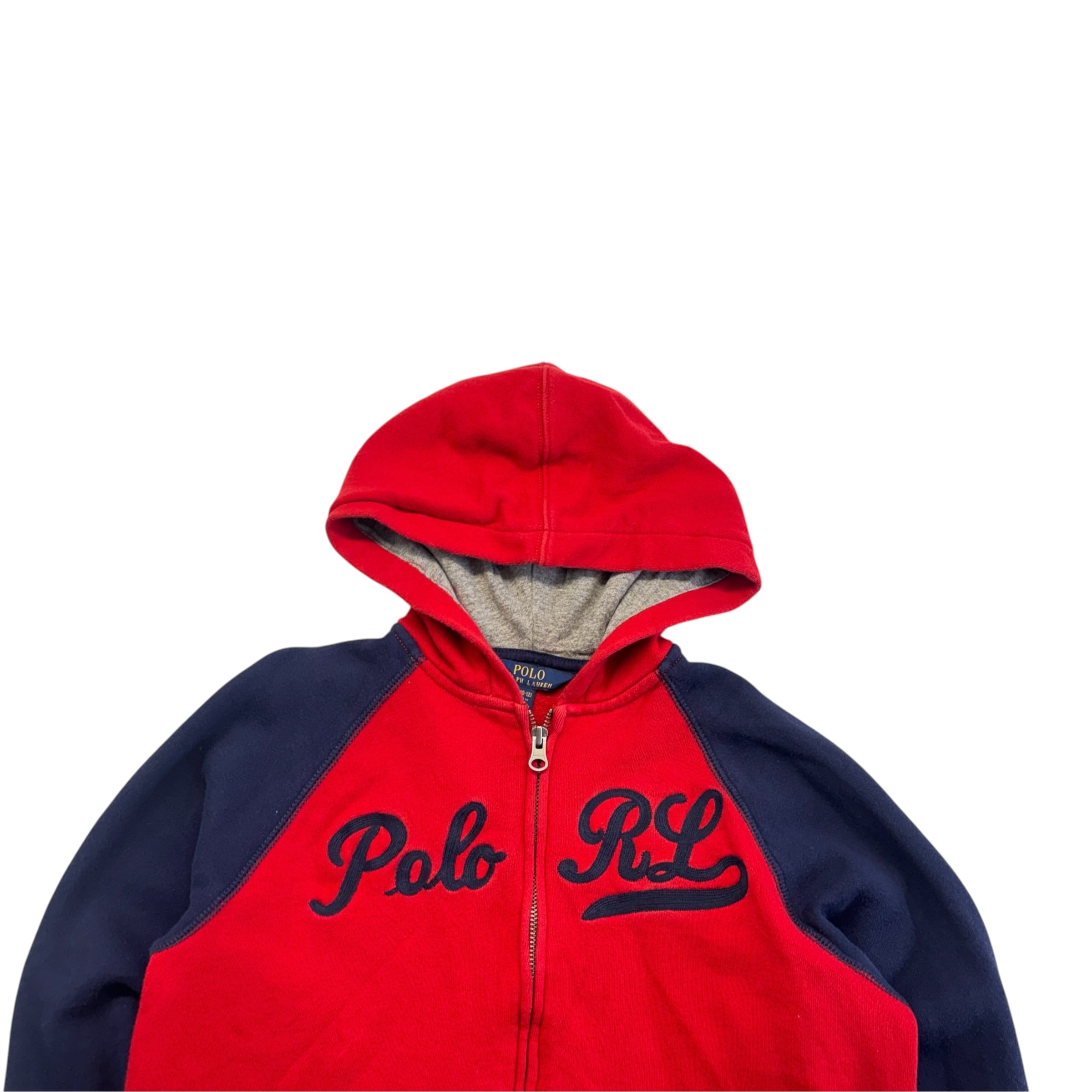 Ralph Lauren Red & Navy Hoodie (10-12)