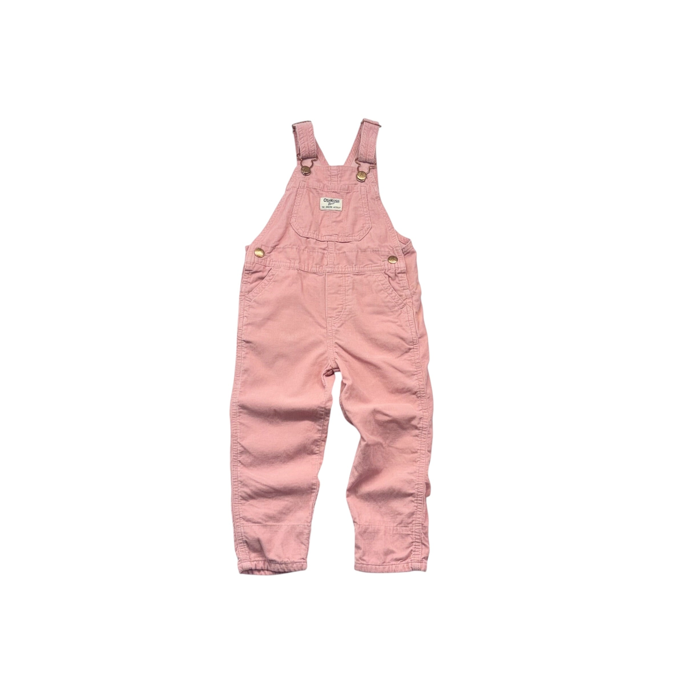 Oshkosh Pink Cord Overalls (3T)