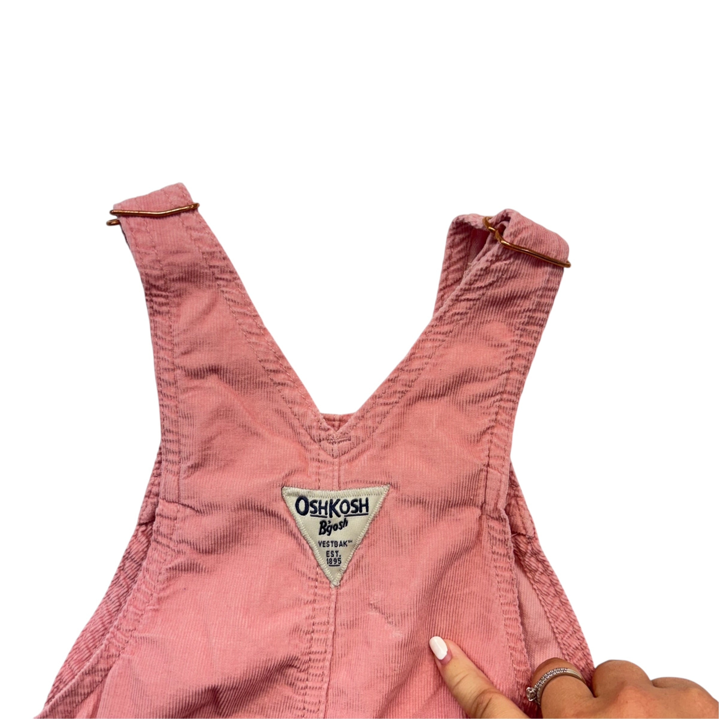 Oshkosh Pink Cord Overalls (3T)