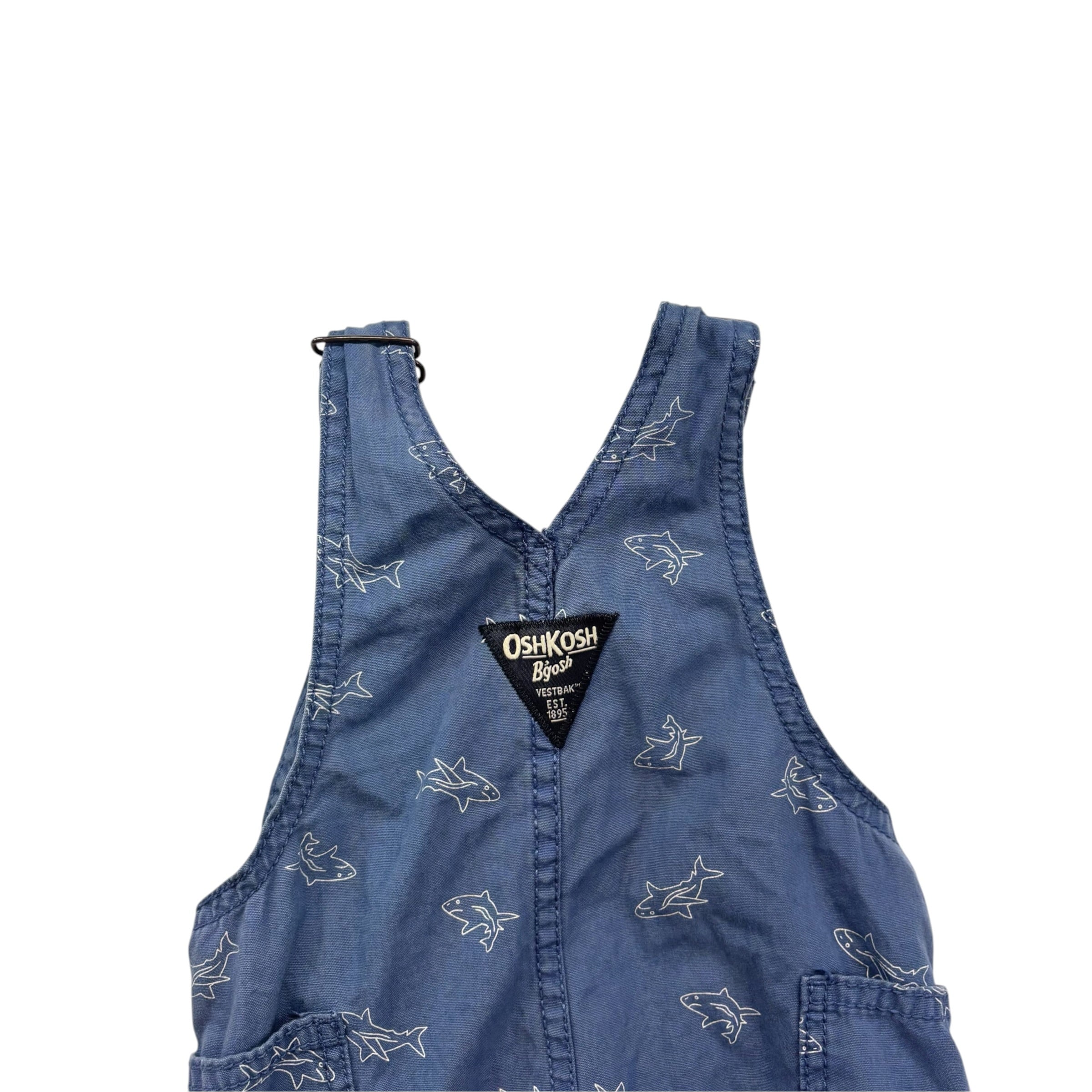 OshKosh Shark Overalls (9m)