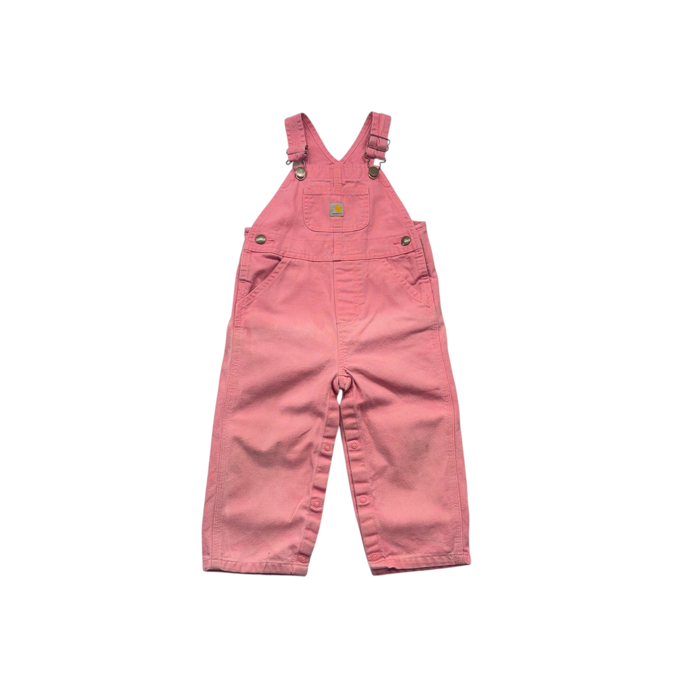 Pink Carhartt Overalls (24m)