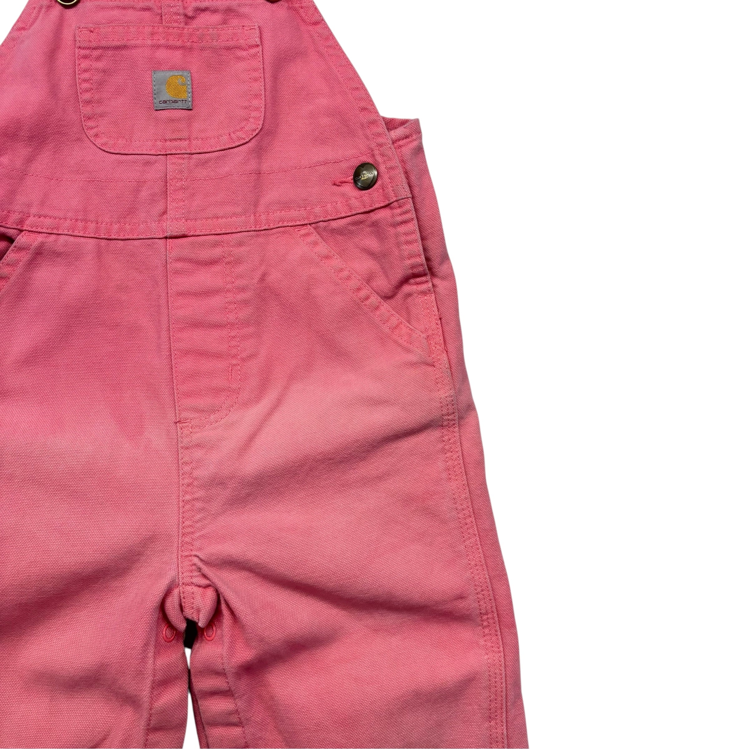 Pink Carhartt Overalls (24m)