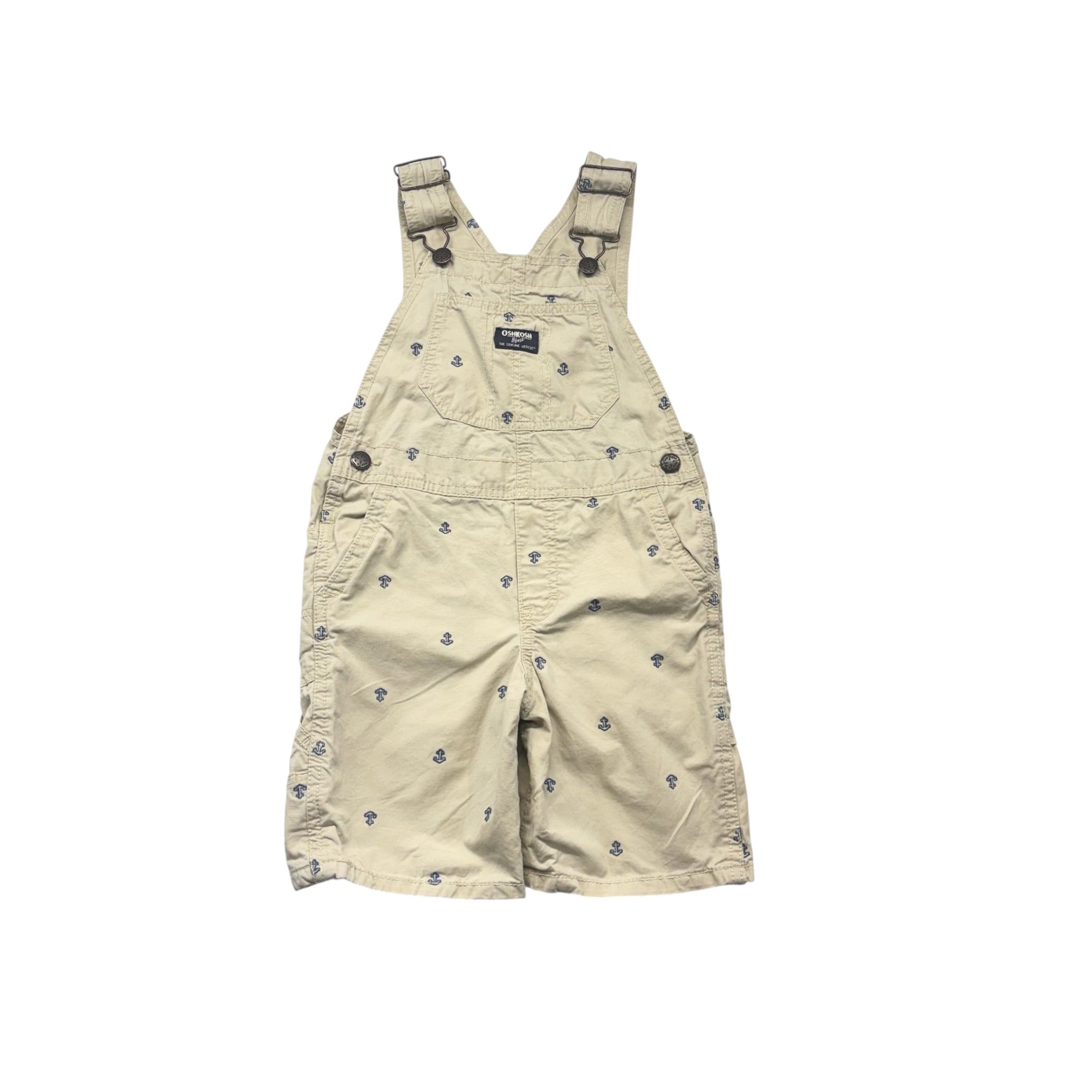 OshKosh Beige Anchor Overalls (5T)