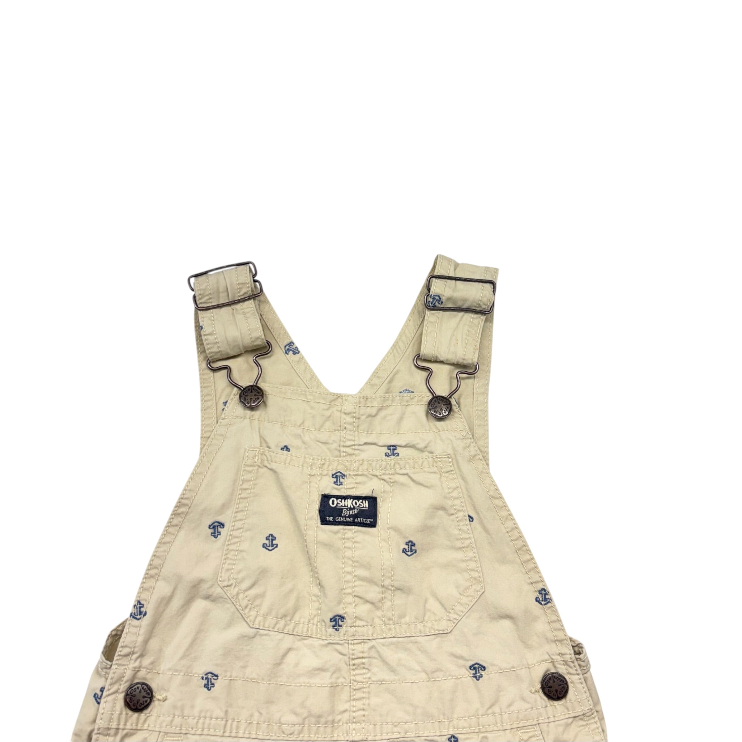 OshKosh Beige Anchor Overalls (5T)