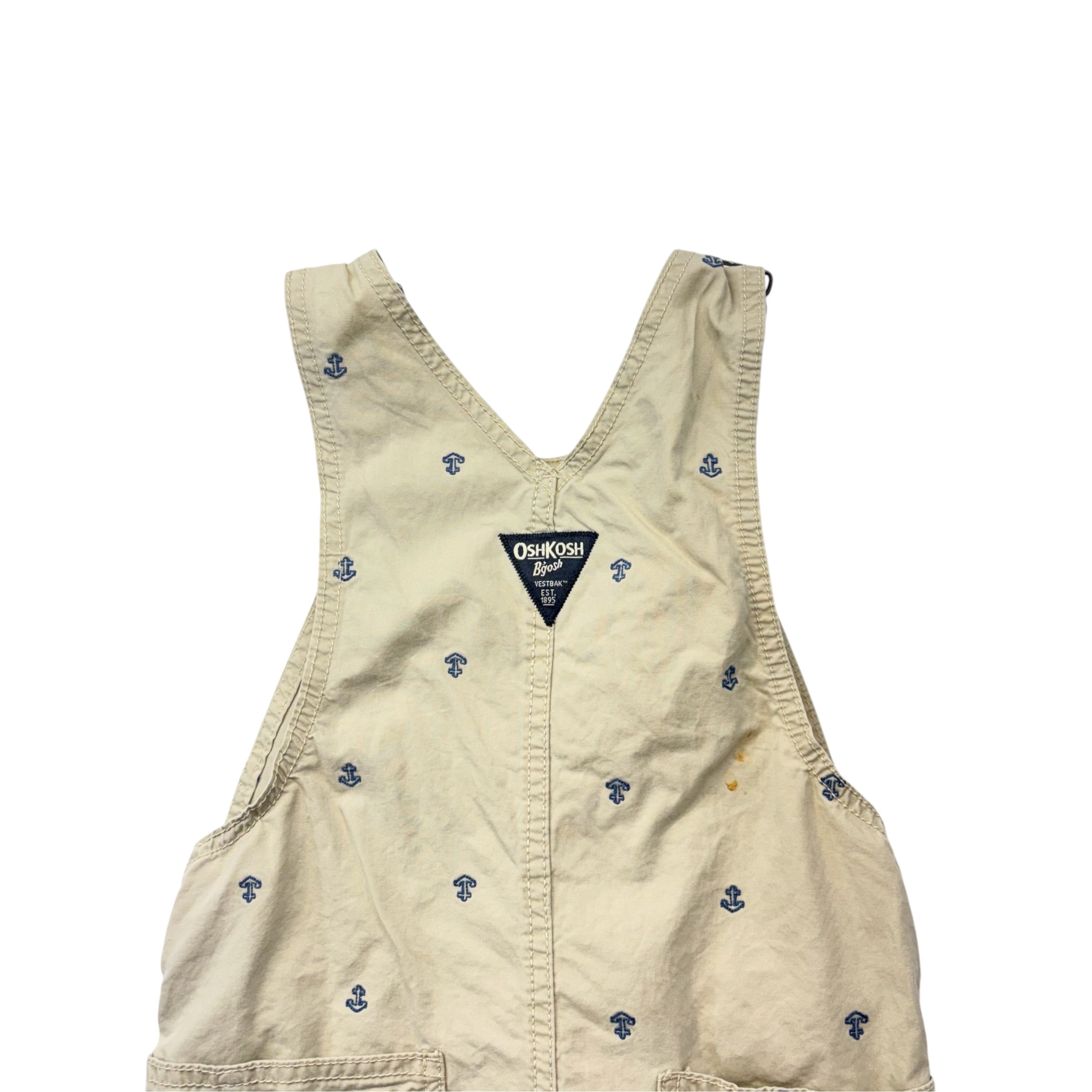 OshKosh Beige Anchor Overalls (5T)