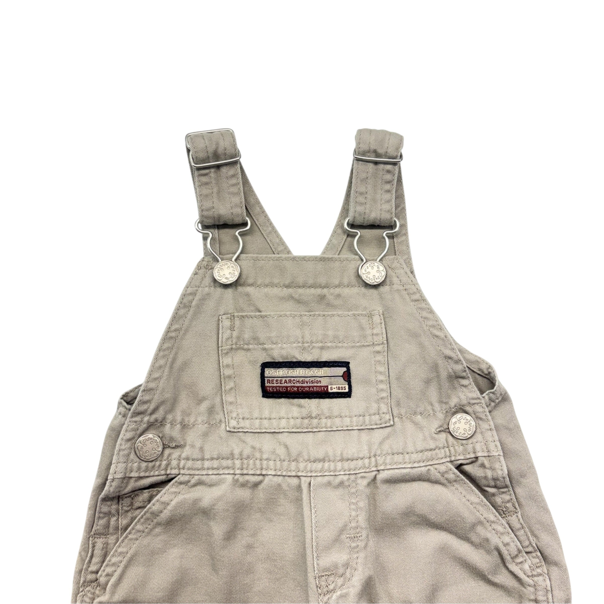 Vintage OshKosh Beige Overalls (12m)