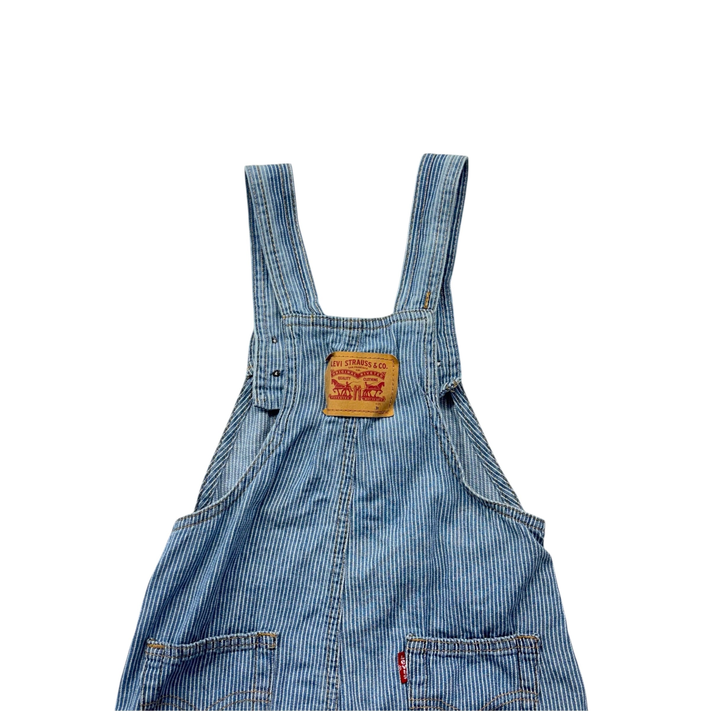 Levis Pinstripe Cotton Overalls (3T)