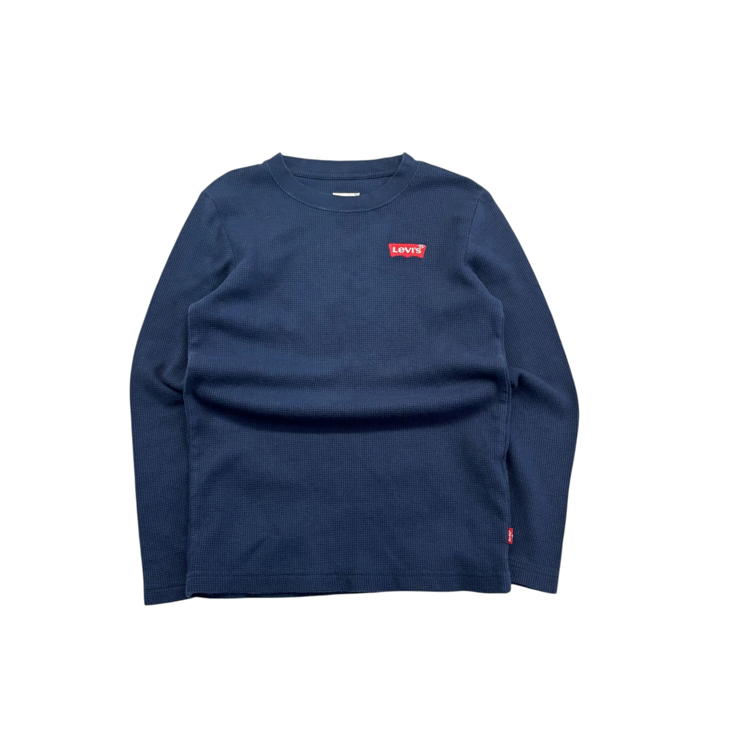 Levis Navy Waffle Long-Sleeve (7-8)
