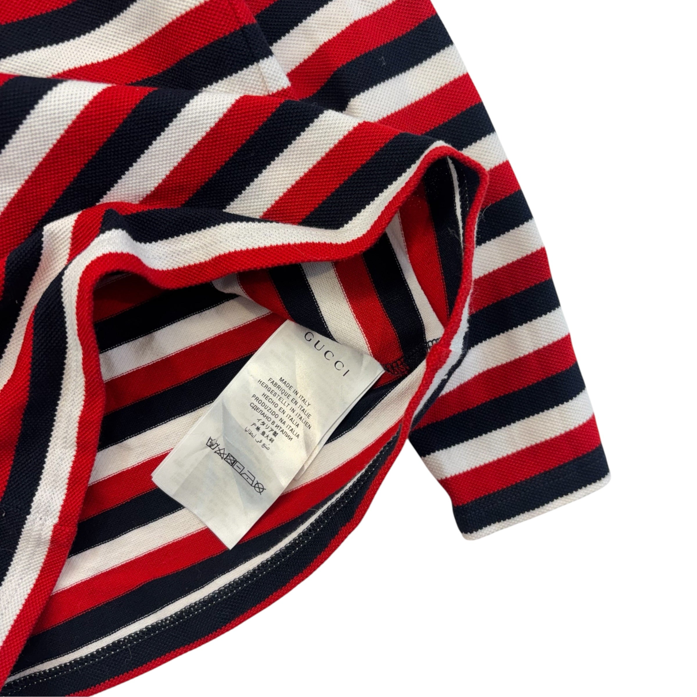 Gucci Stripped Long-Sleeve Polo (2T)