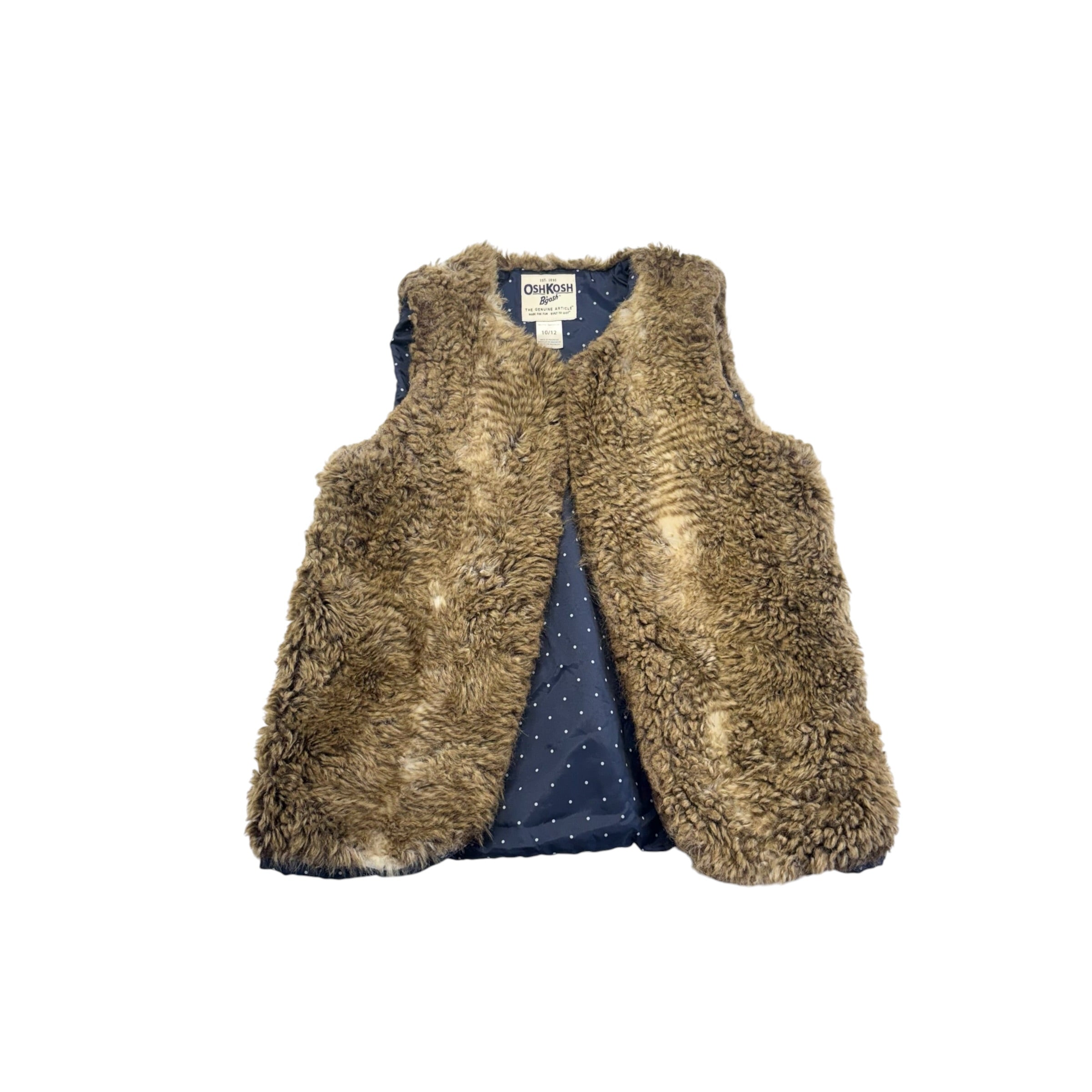 OshKosh Fur Vest (10-12)